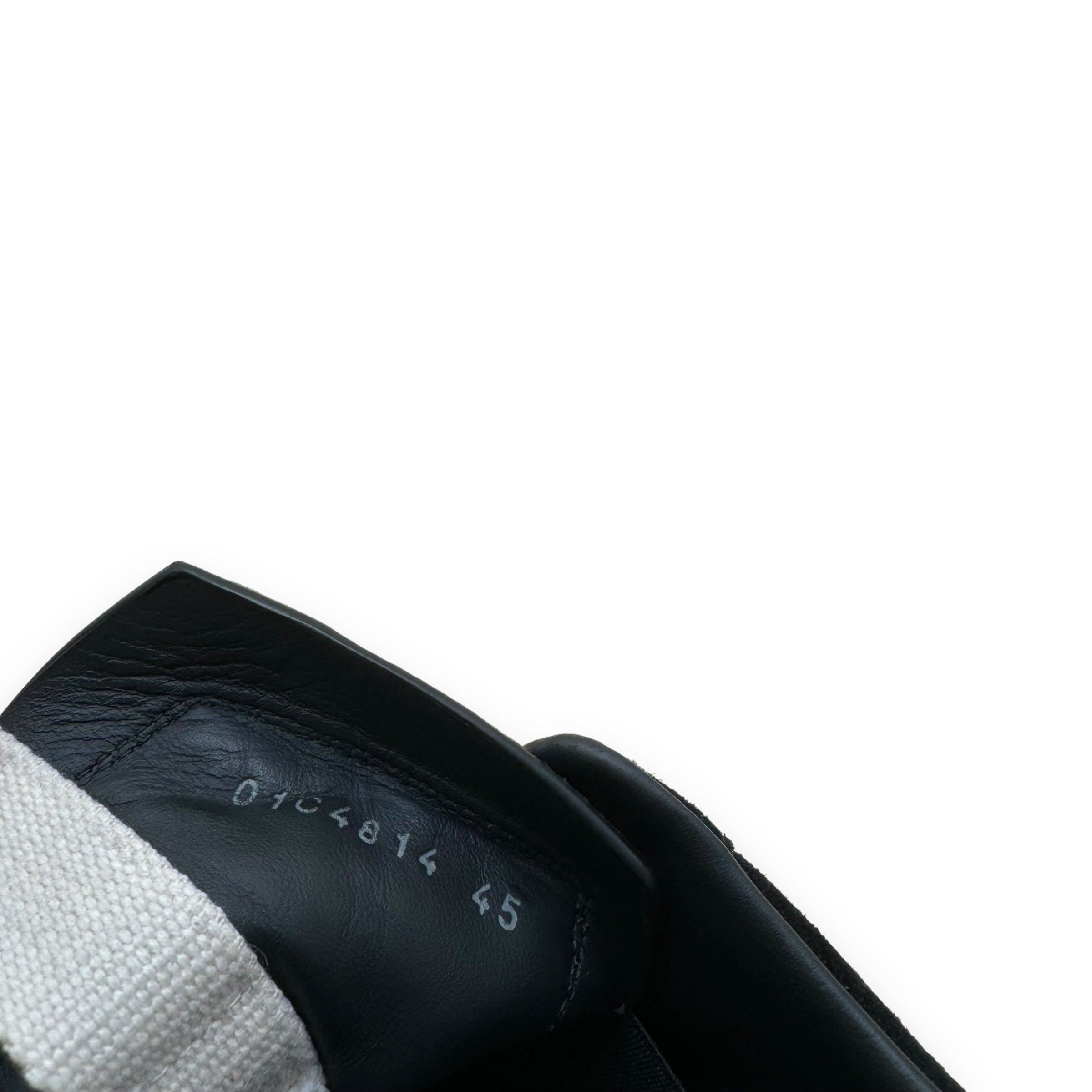 RICK OWENS GETH SUEDE RUNNER SNEAKER BLACK UK11