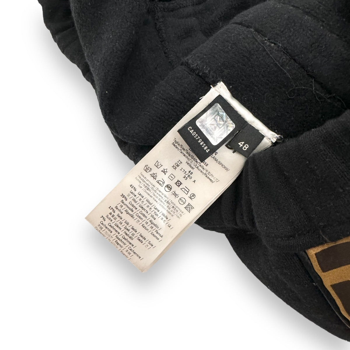 FENDI FF TAPE SWEATPANTS BLACK M