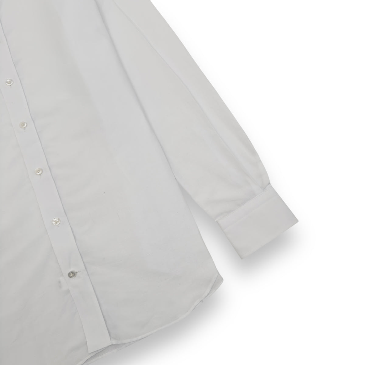 THOM SWEENEY COTTON / LINEN BUTTON DOWN SHIRT WHITE M