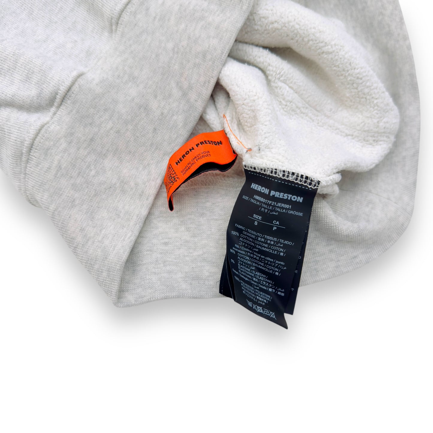 HERON PRESTON CENSORED HERON HOODIE GREY S