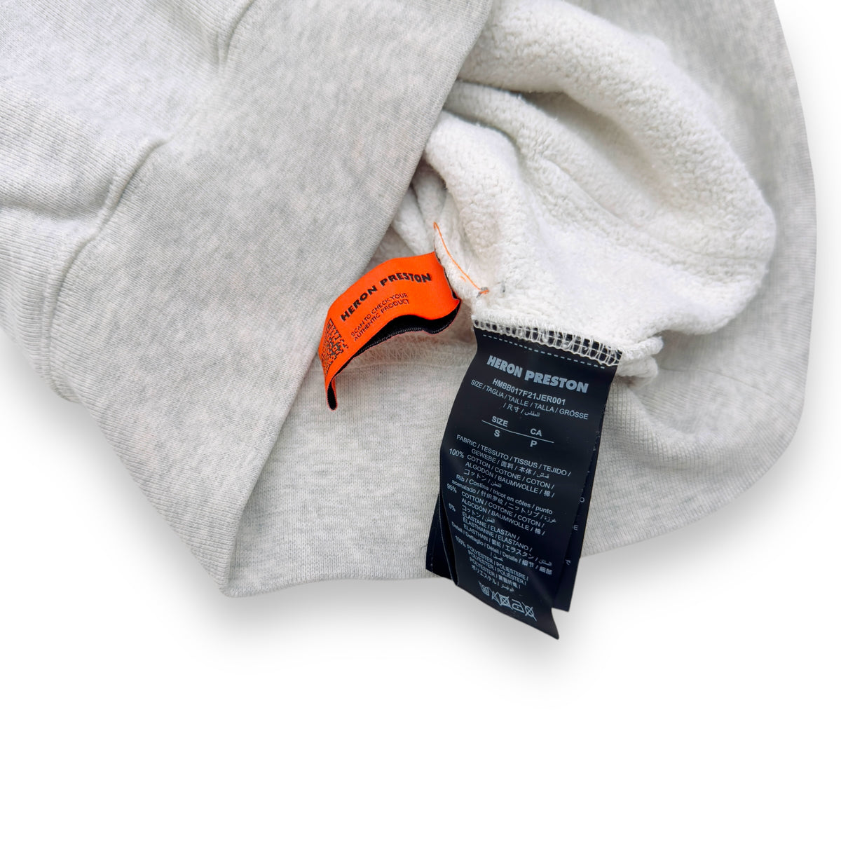 HERON PRESTON CENSORED HERON HOODIE GREY S