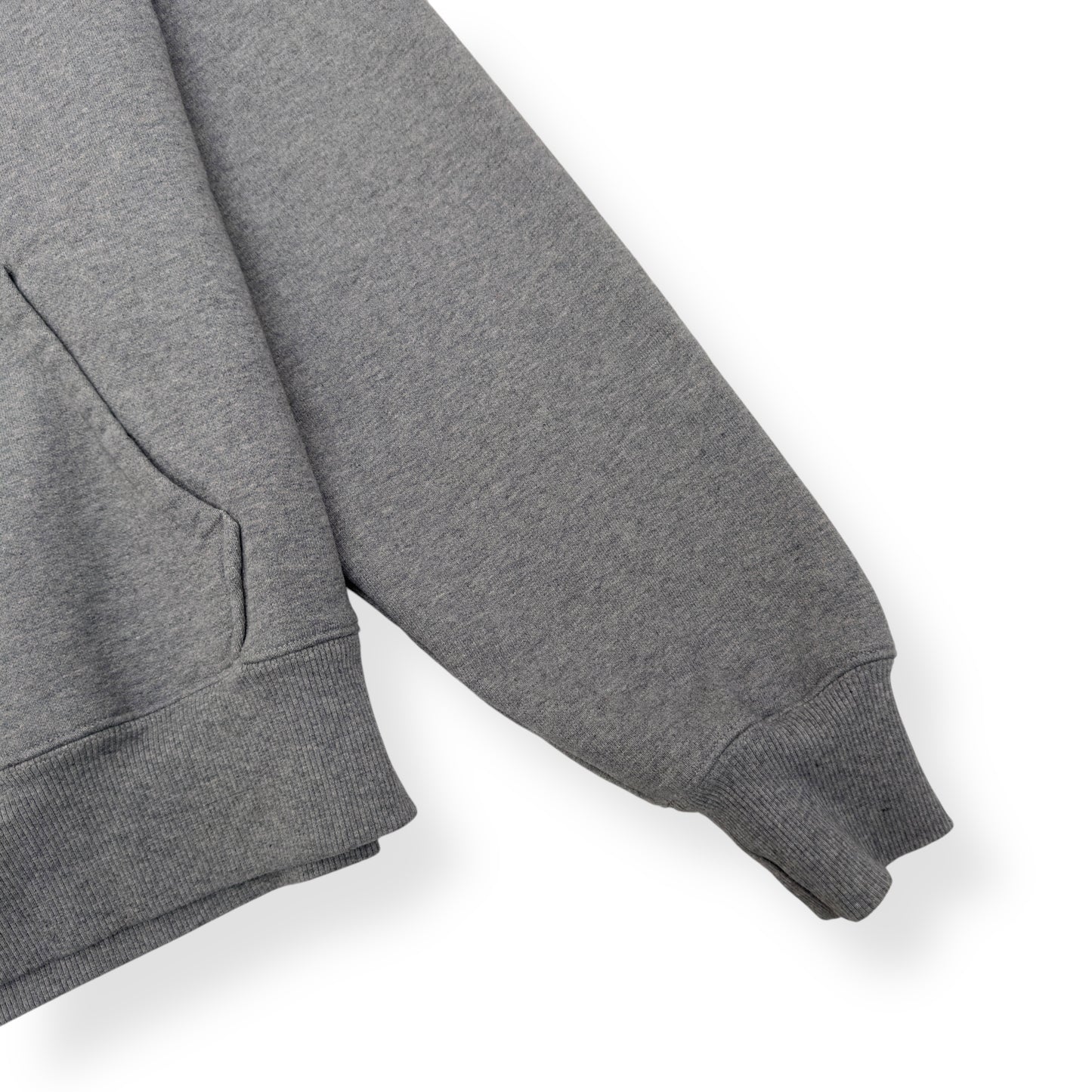 AMI PARIS POPOVER HOODIE GREY / WHITE M