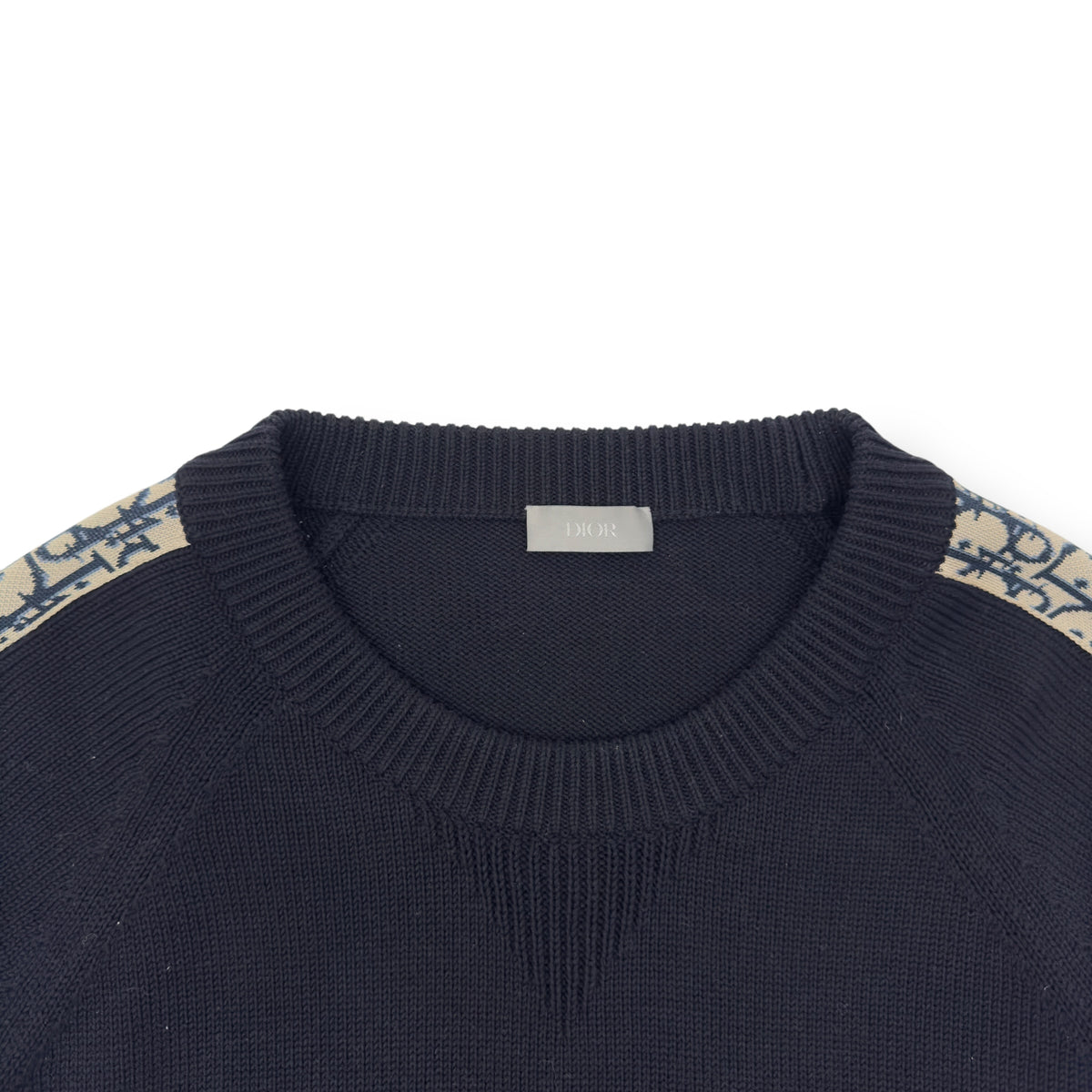 DIOR KNITTED CREWNECK SWEATER BLACK XL