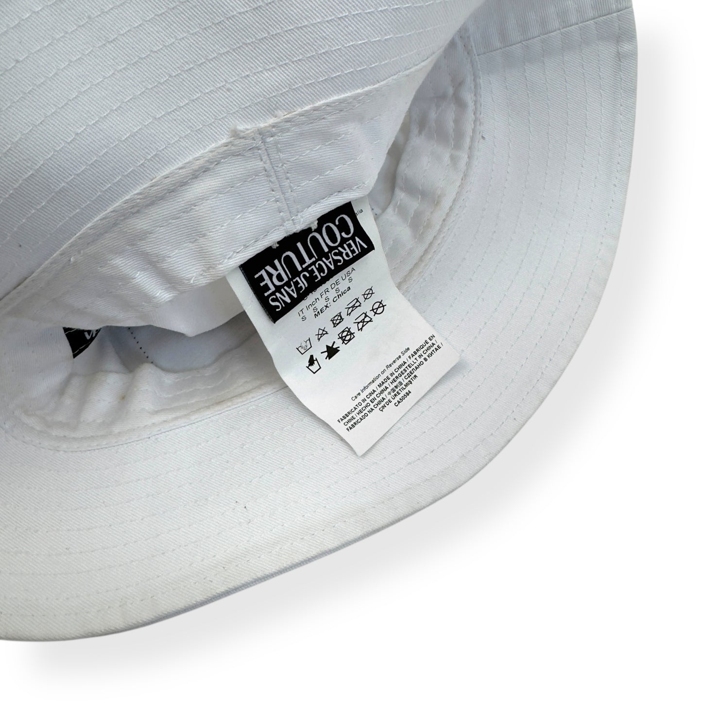 VERSACE JEANS COUTURE BUCKET WHITE / BLACK HAT