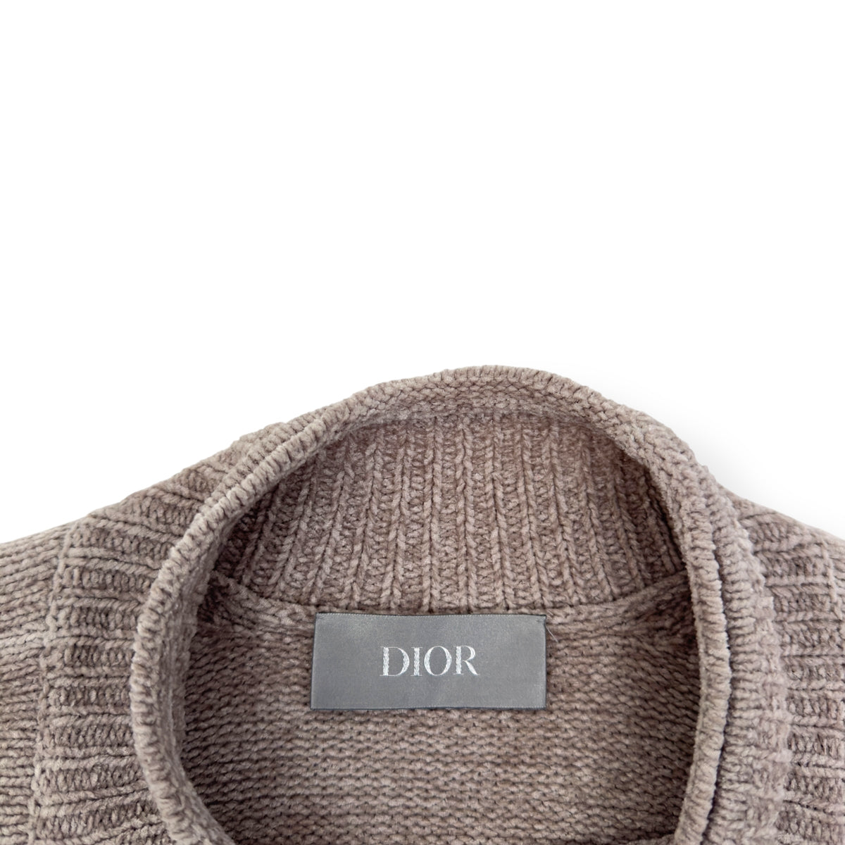 DIOR X STONE ISLAND TECHNICAL SWEATER BEIGE / WHITE XL