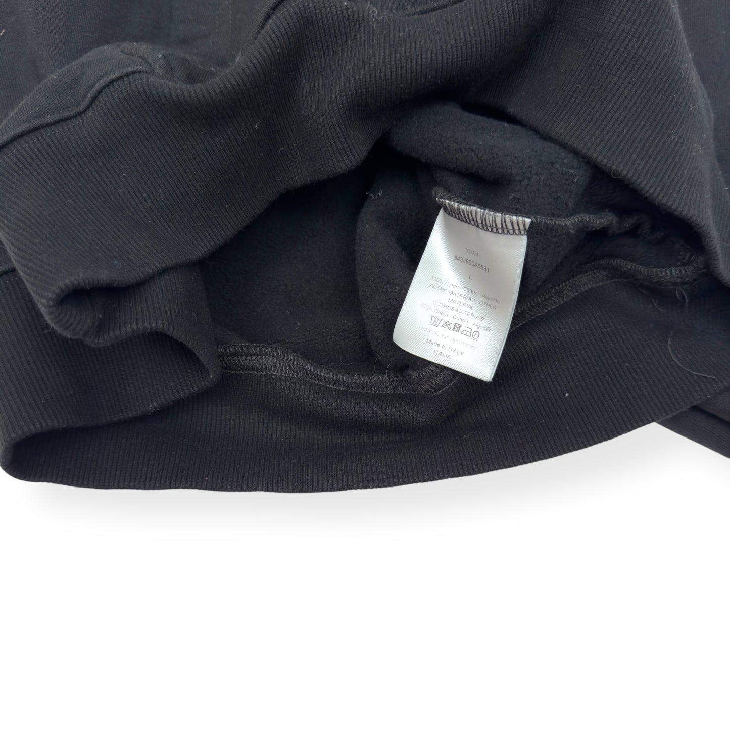 DIOR CD ICON LOGO HOODIE BLACK L
