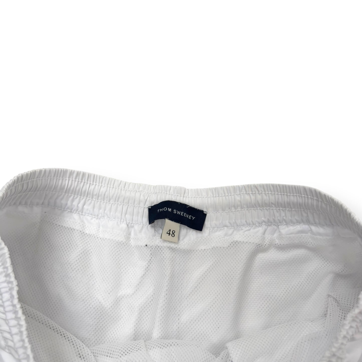 THOM SWEENEY POLYESTER SWIM SHORTS WHITE 48 / S