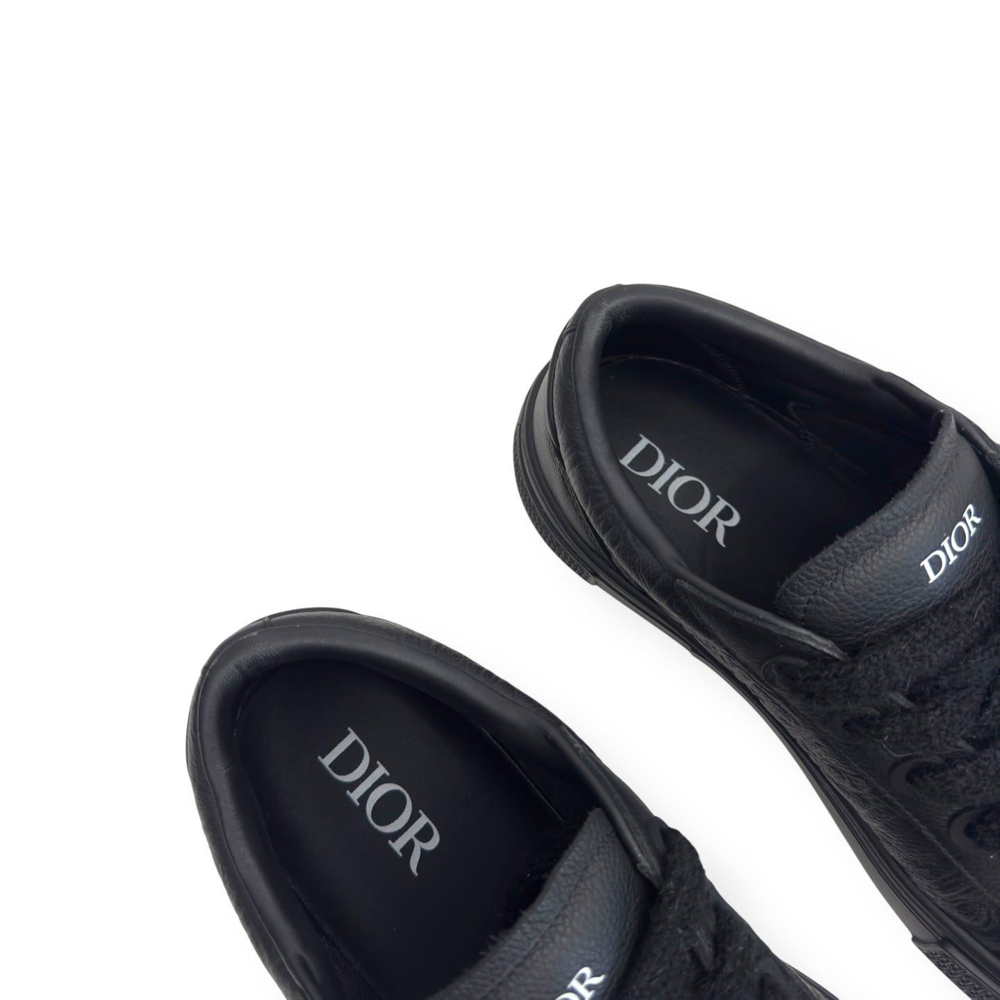 DIOR B33 LEATHER LOW TOP SNEAKER BLACK 44 / UK10