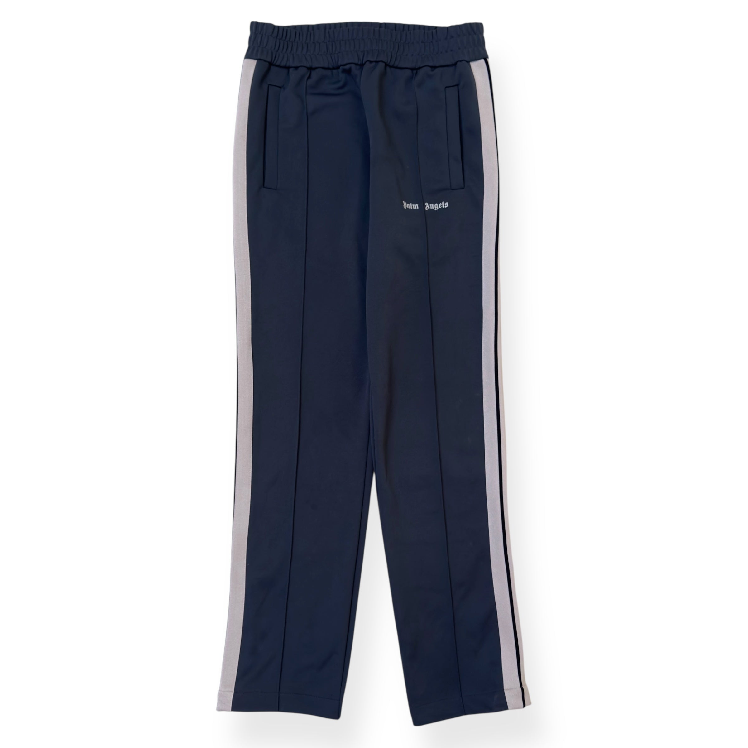 PALM ANGELS TRACK PANTS GREY / WHITE M