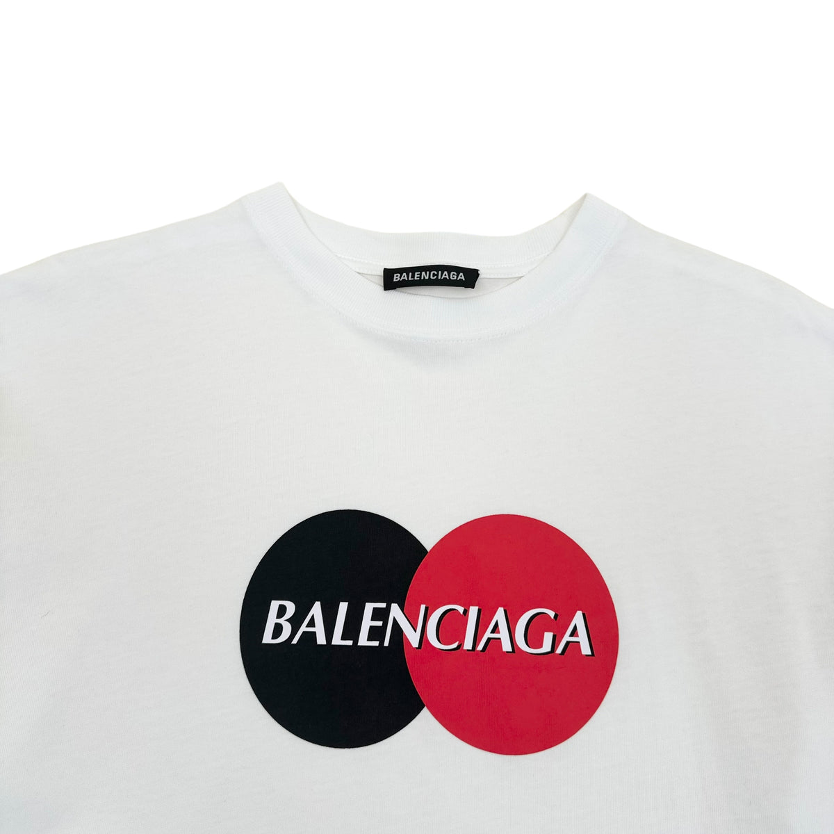 BALENCIAGA OVERSIZED CREDIT CARD LOGO T-SHIRT WHITE M