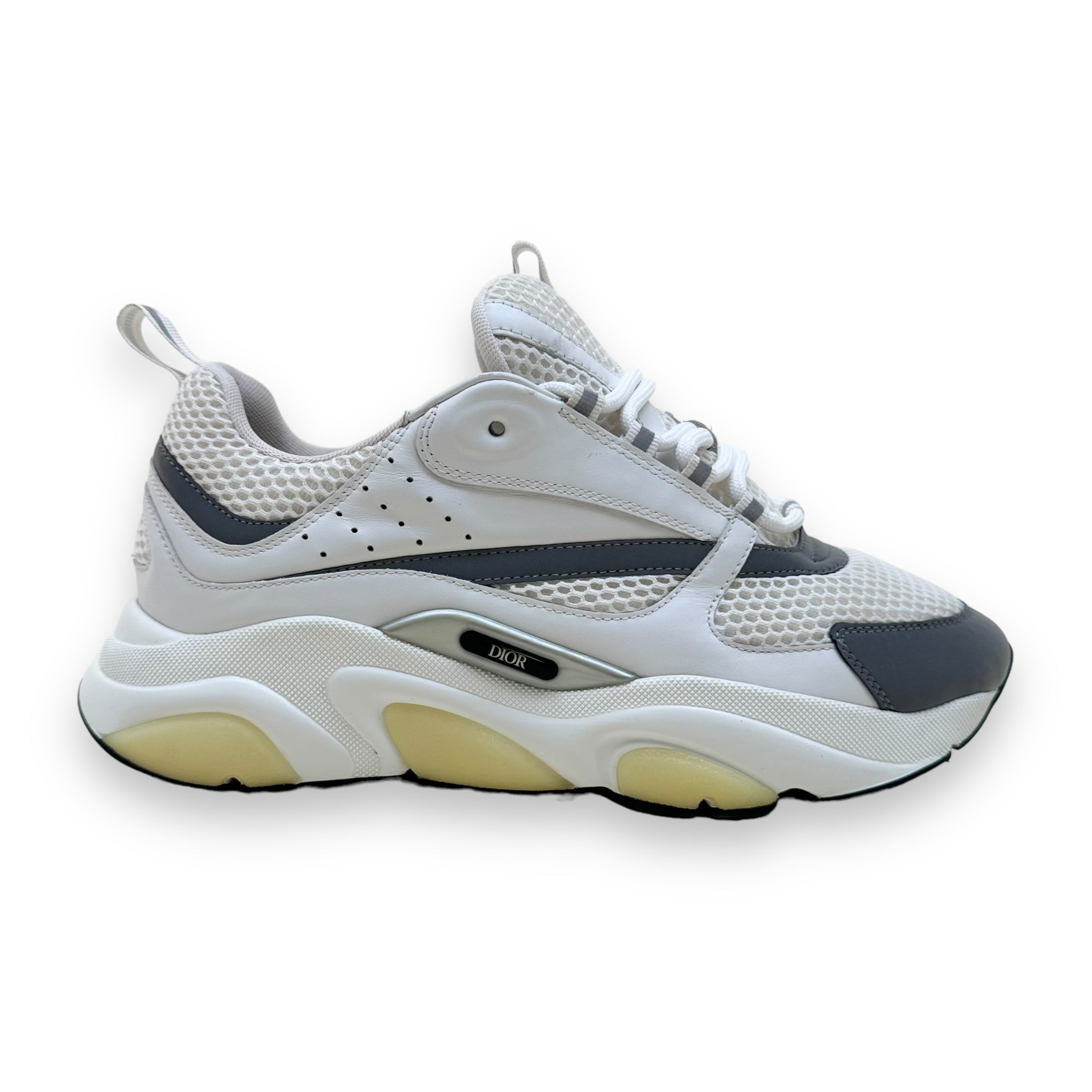DIOR B22 SNEAKER WHITE / SILVER UK9