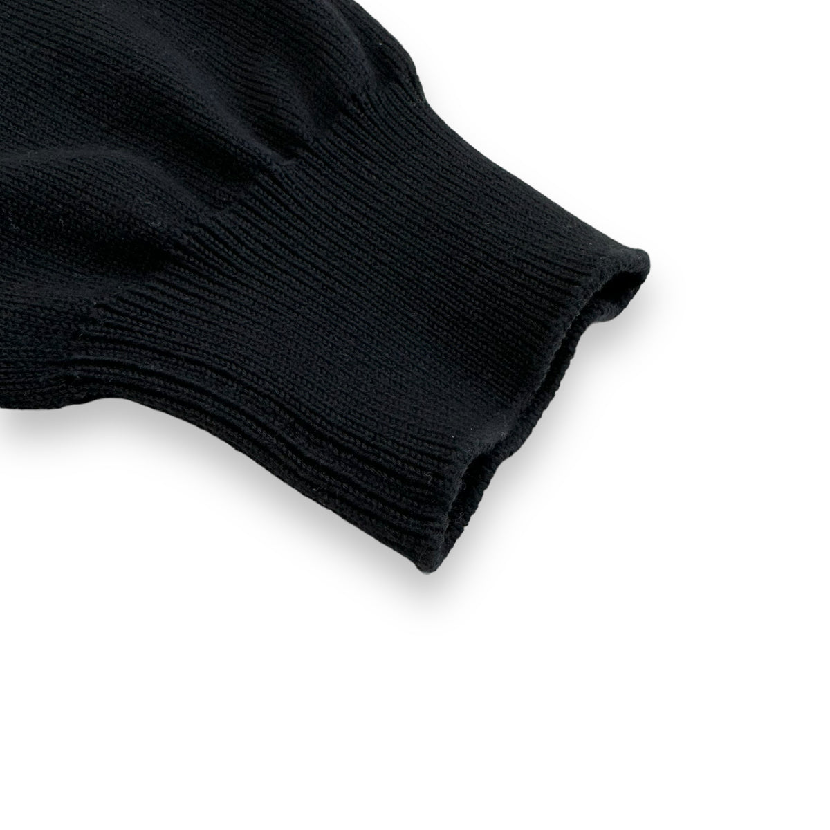 BALENCIAGA GAFFER LOGO COTTON-BLEND KNITTED JUMPER BLACK L