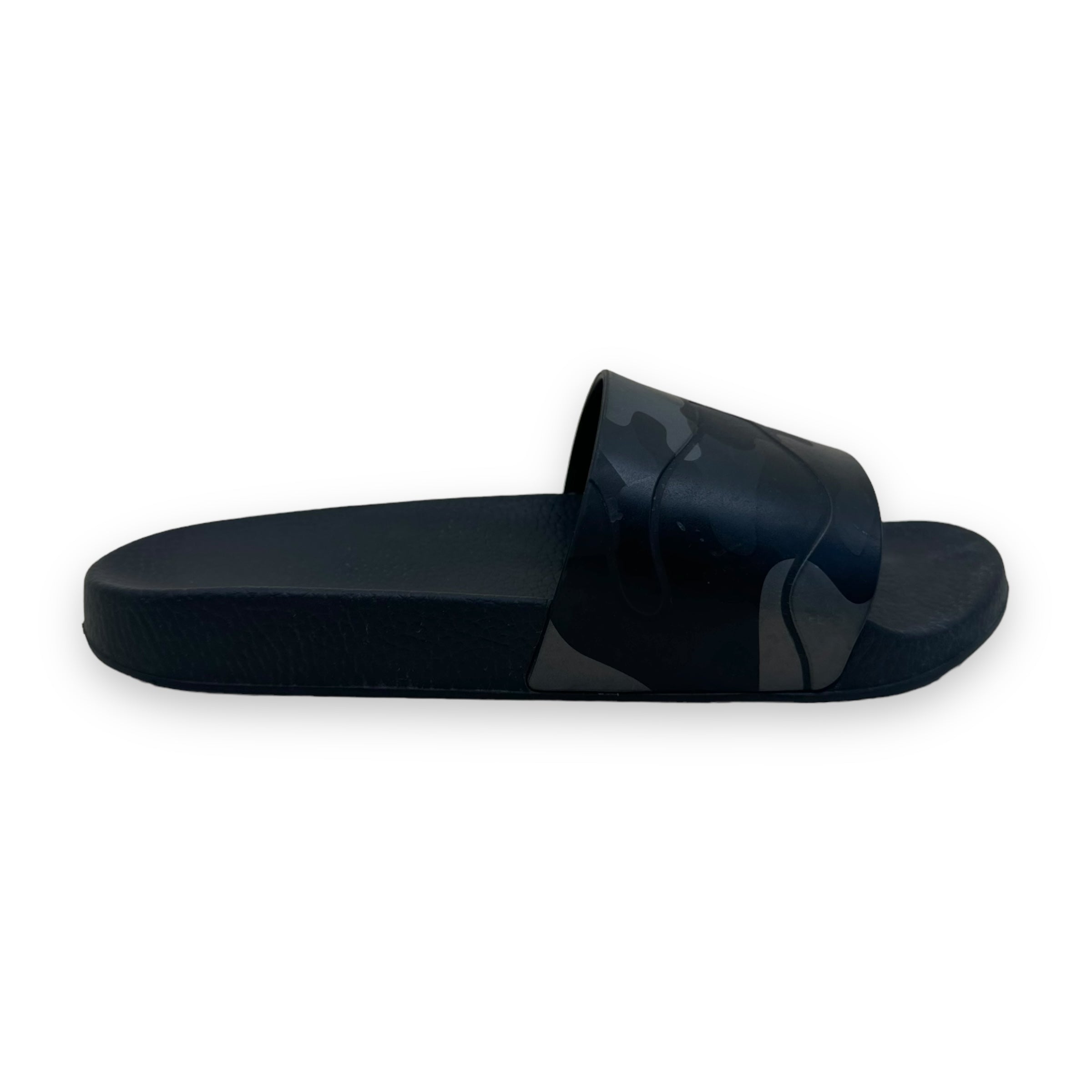 VALENTINO GARAVANI RUBBER SLIDES BLACK UK8