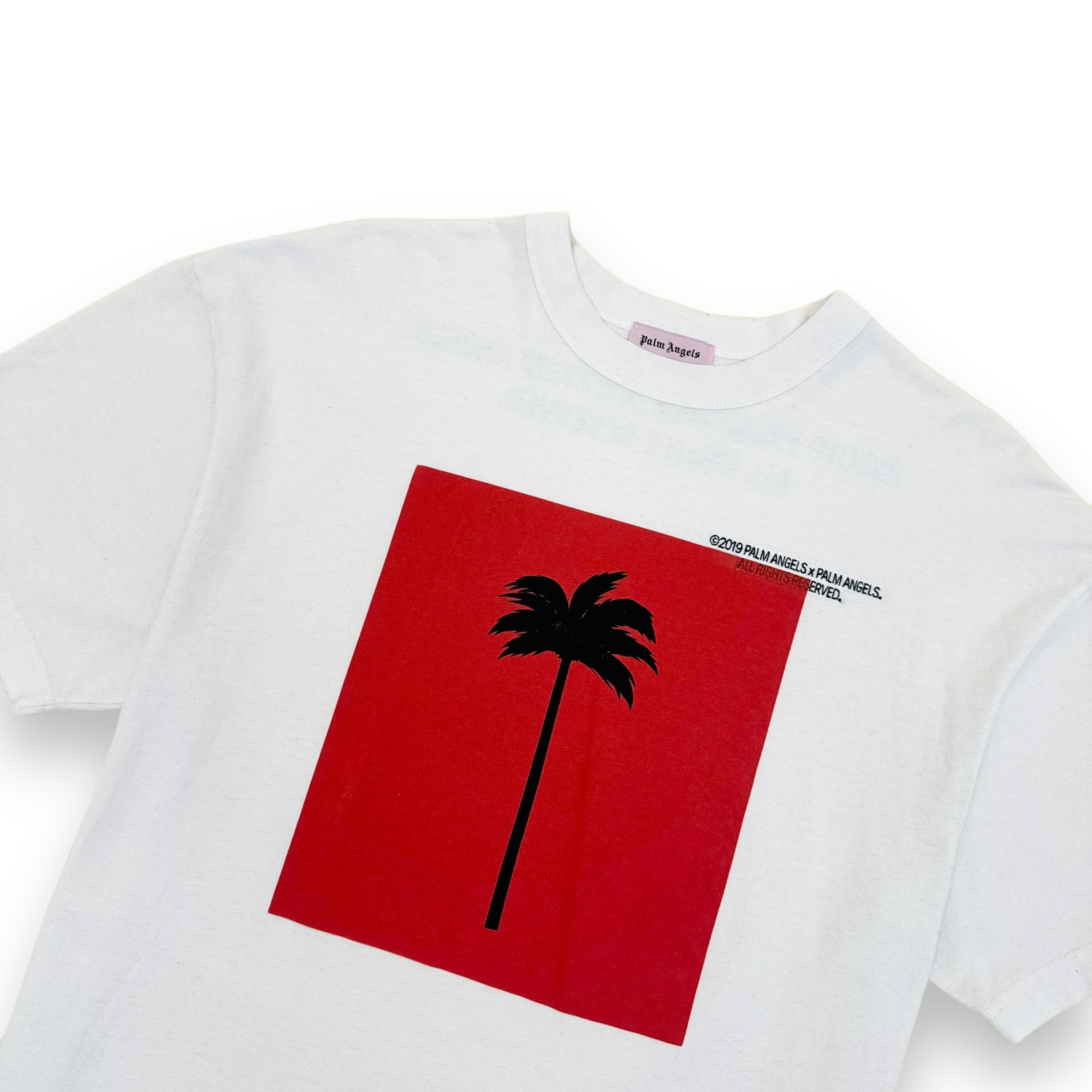 PALM ANGELS T-SHIRT WHITE L