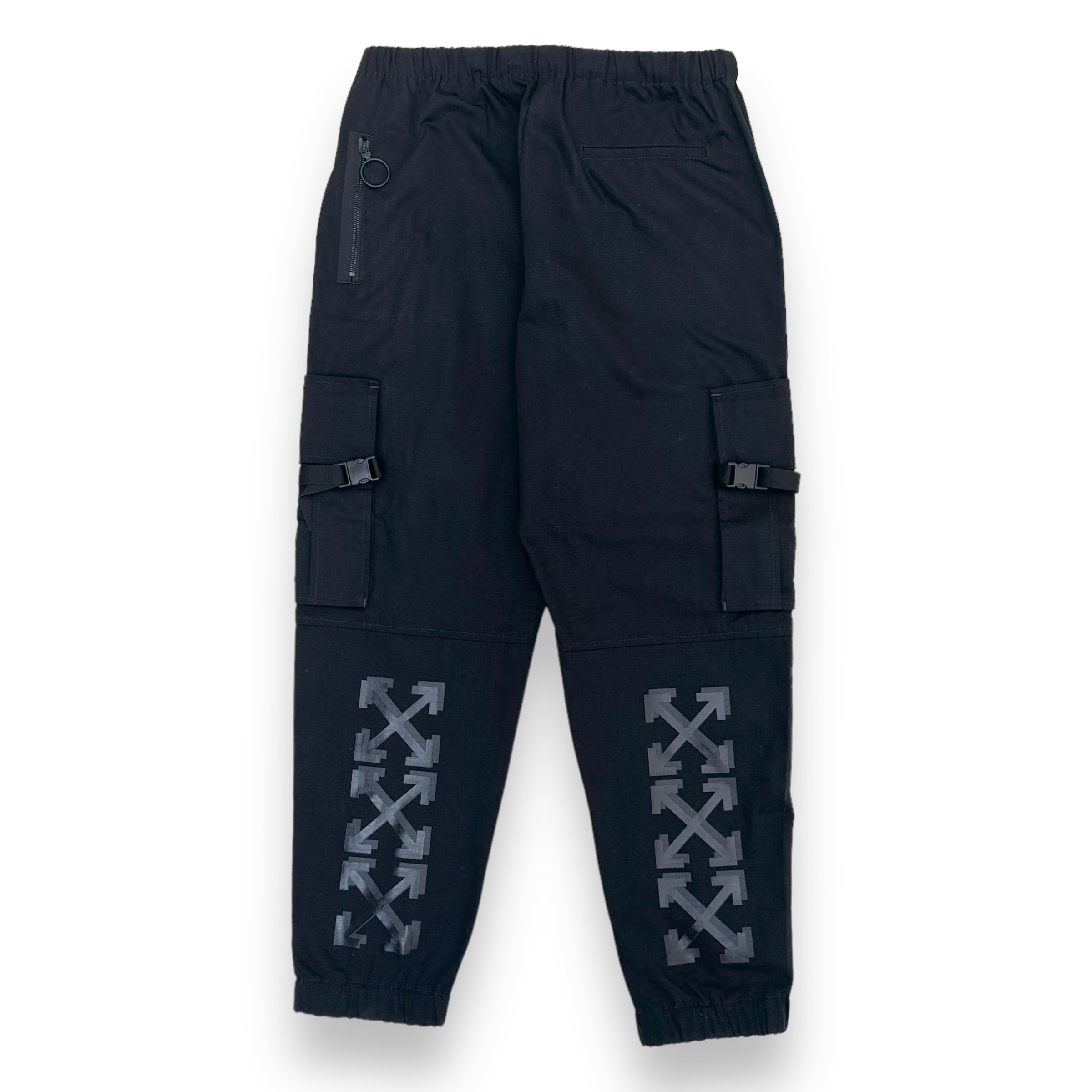 OFF-WHITE PARACHUTE CARGO TROUSERS BLACK XL