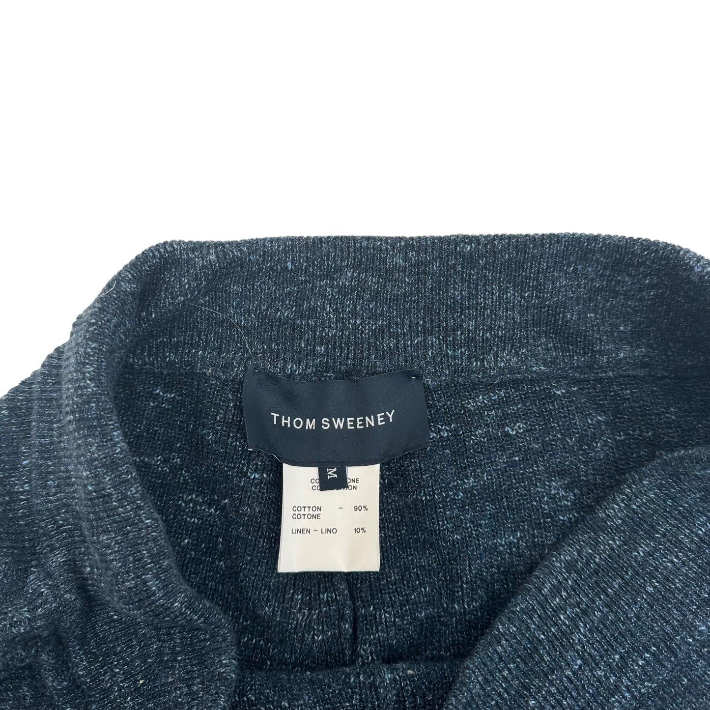 THOM SWEENEY COTTON KNIT DRAWSTRING SWEATPANTS NAVY M