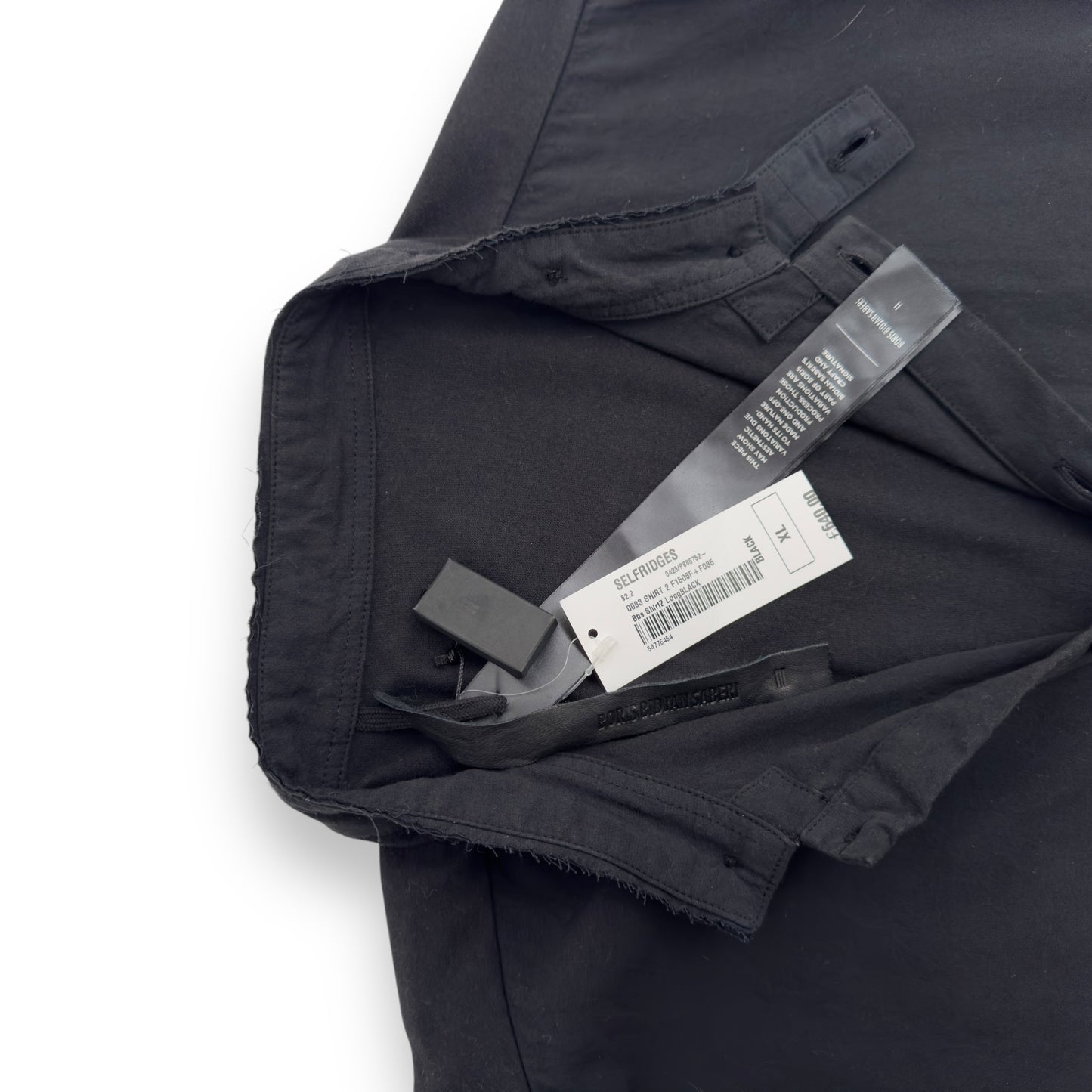 BORIS BIDJAN SABERI SINGLE BREASTED COAT BLACK XL