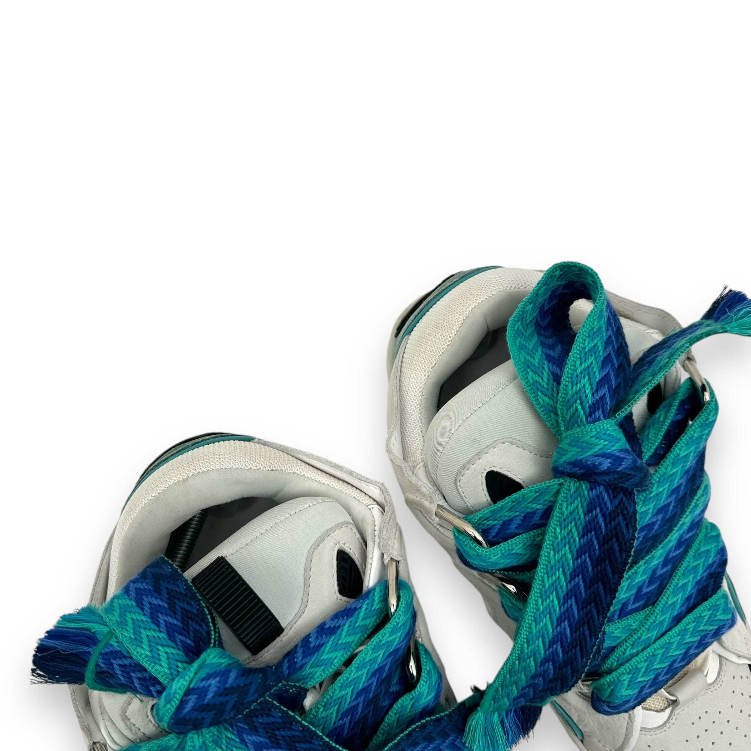 LANVIN CURB SNEAKER WHITE / BLUE UK10