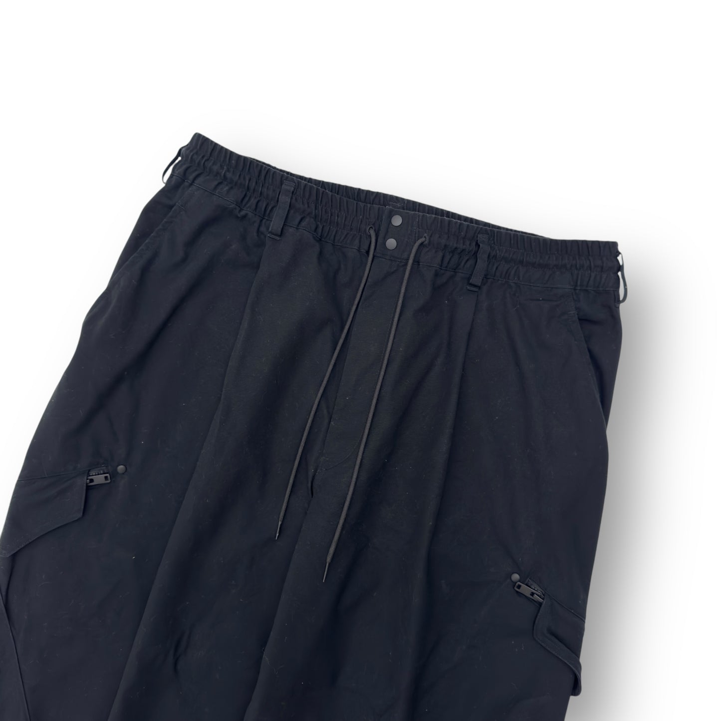 ADIDAS Y-3 OVERSIZED WRKWR TROUSERS BLACK XL