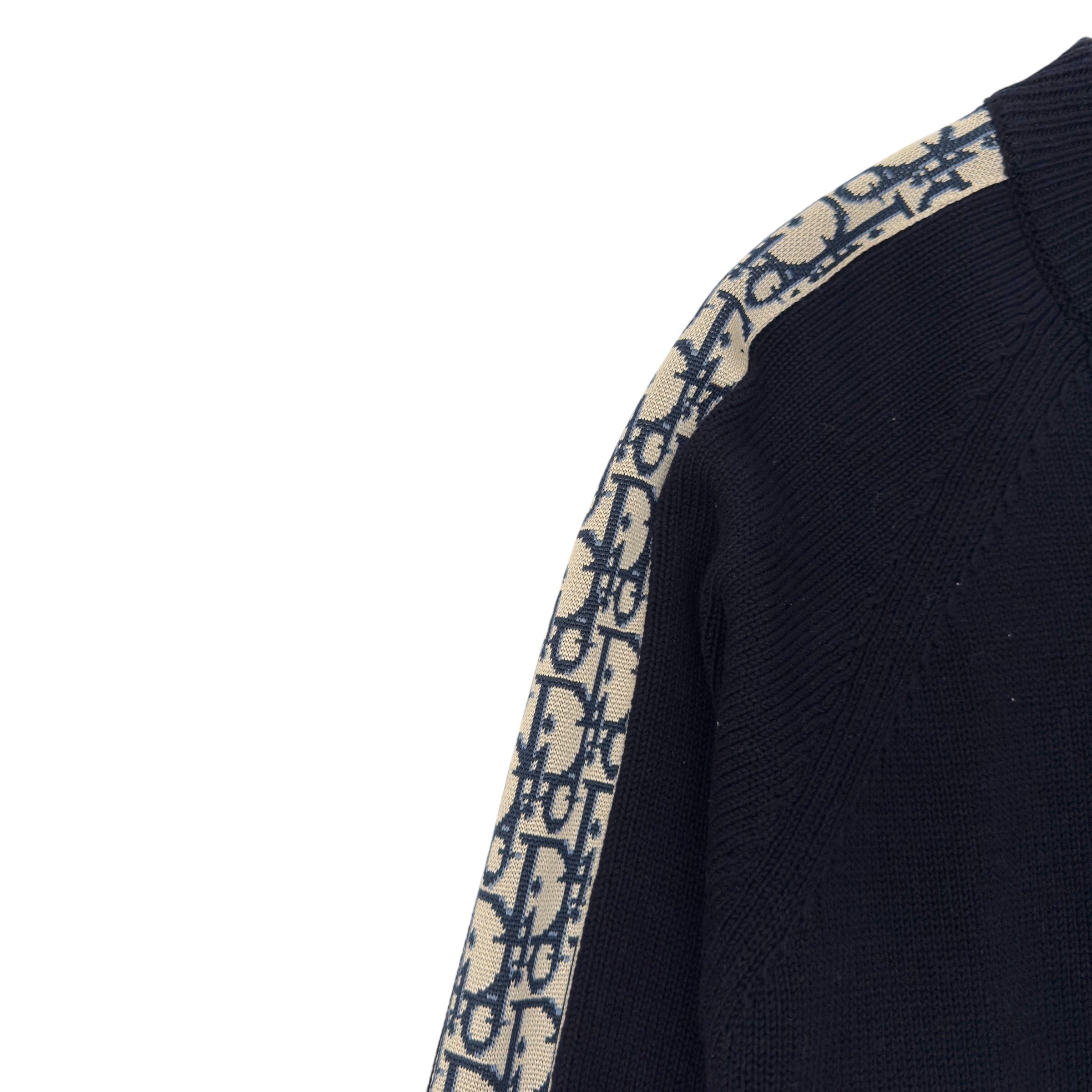 DIOR KNITTED CREWNECK SWEATER BLACK XL