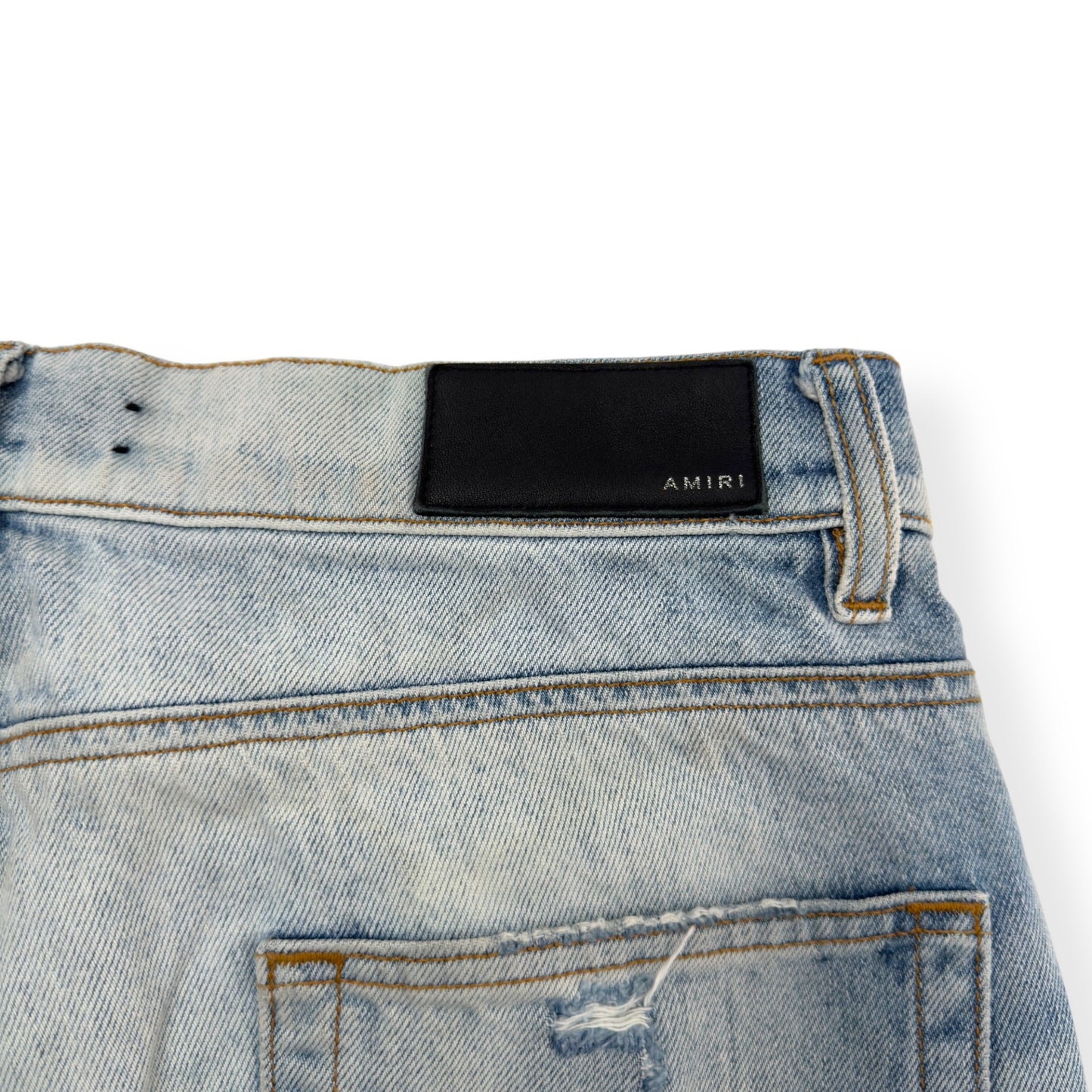 AMIRI CARPENTER STRAIGHT LEG DENIM JEANS BLUE W30”
