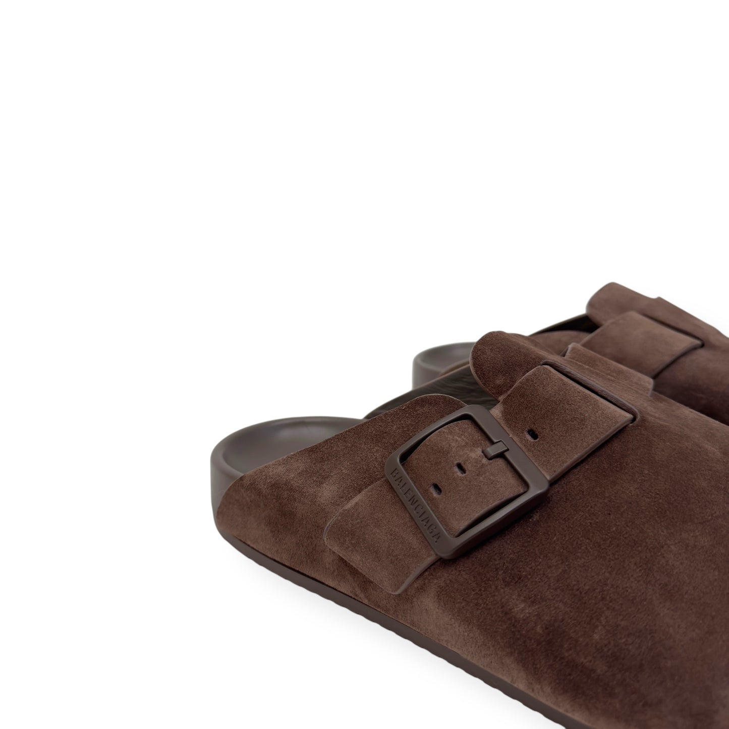 BALENCIAGA SUNDAY SUEDE MULES BROWN 46 / UK12