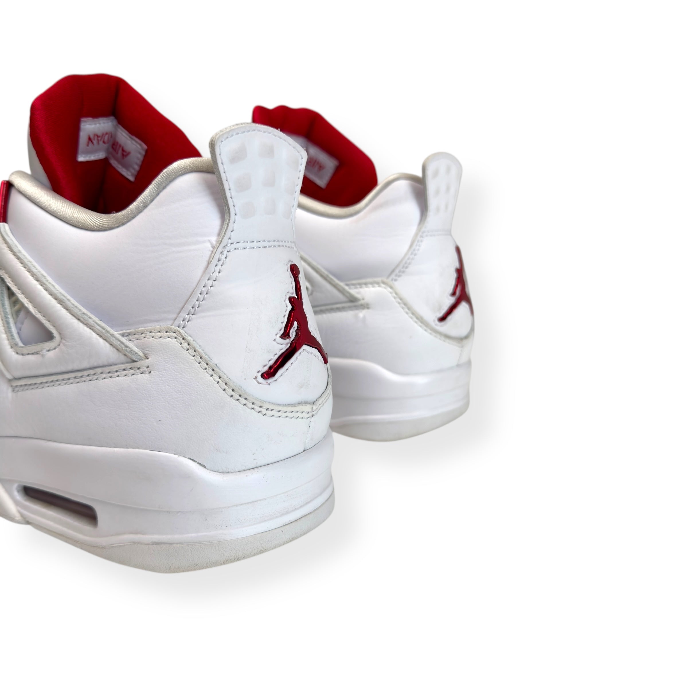 JORDAN 4 RETRO SNEAKER METALLIC RED / WHITE UK9.5