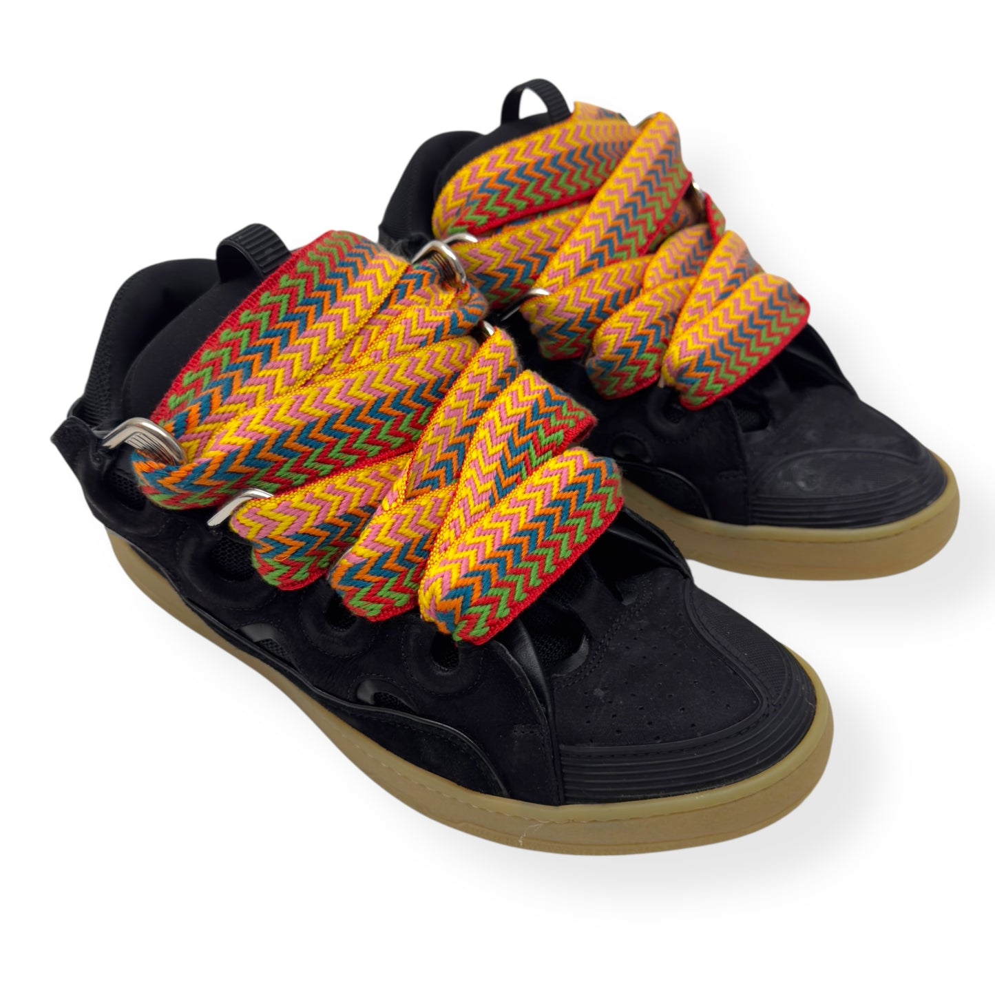 LANVIN CURB SNEAKER BLACK / MULTICOLOURED 43 / UK9