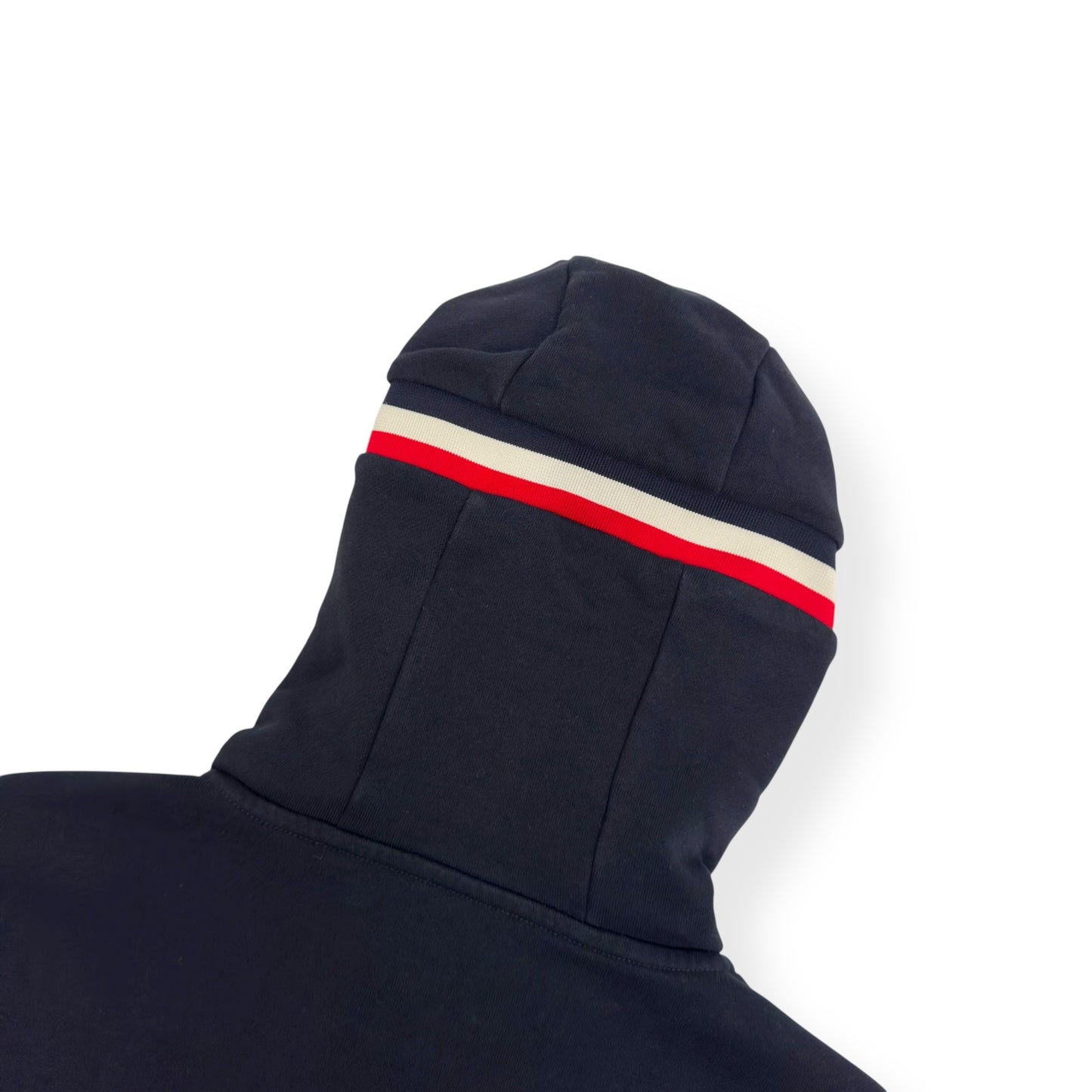 MONCLER MAGLIA ZIP LOGO HOODIE NAVY L