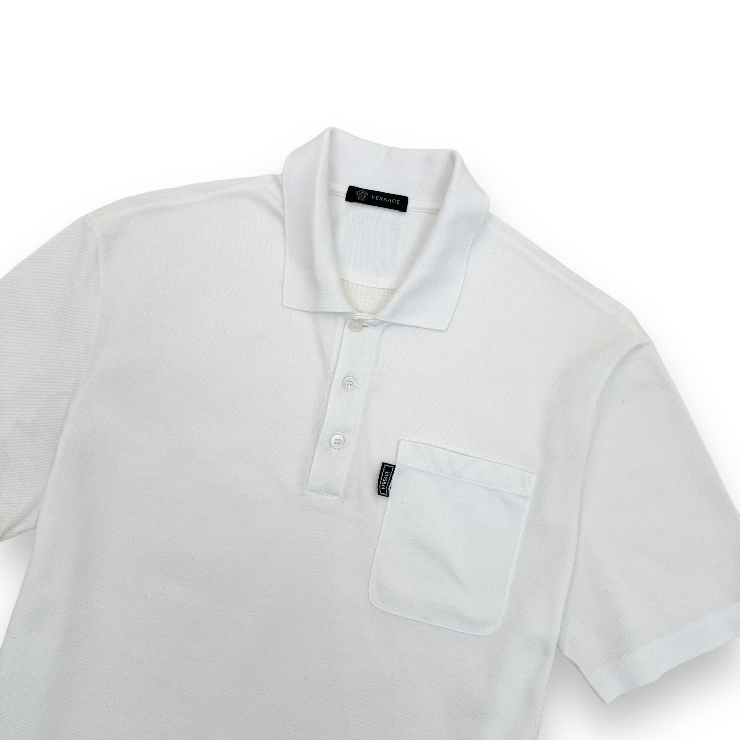 VERSACE POLO SHIRT WHITE XL
