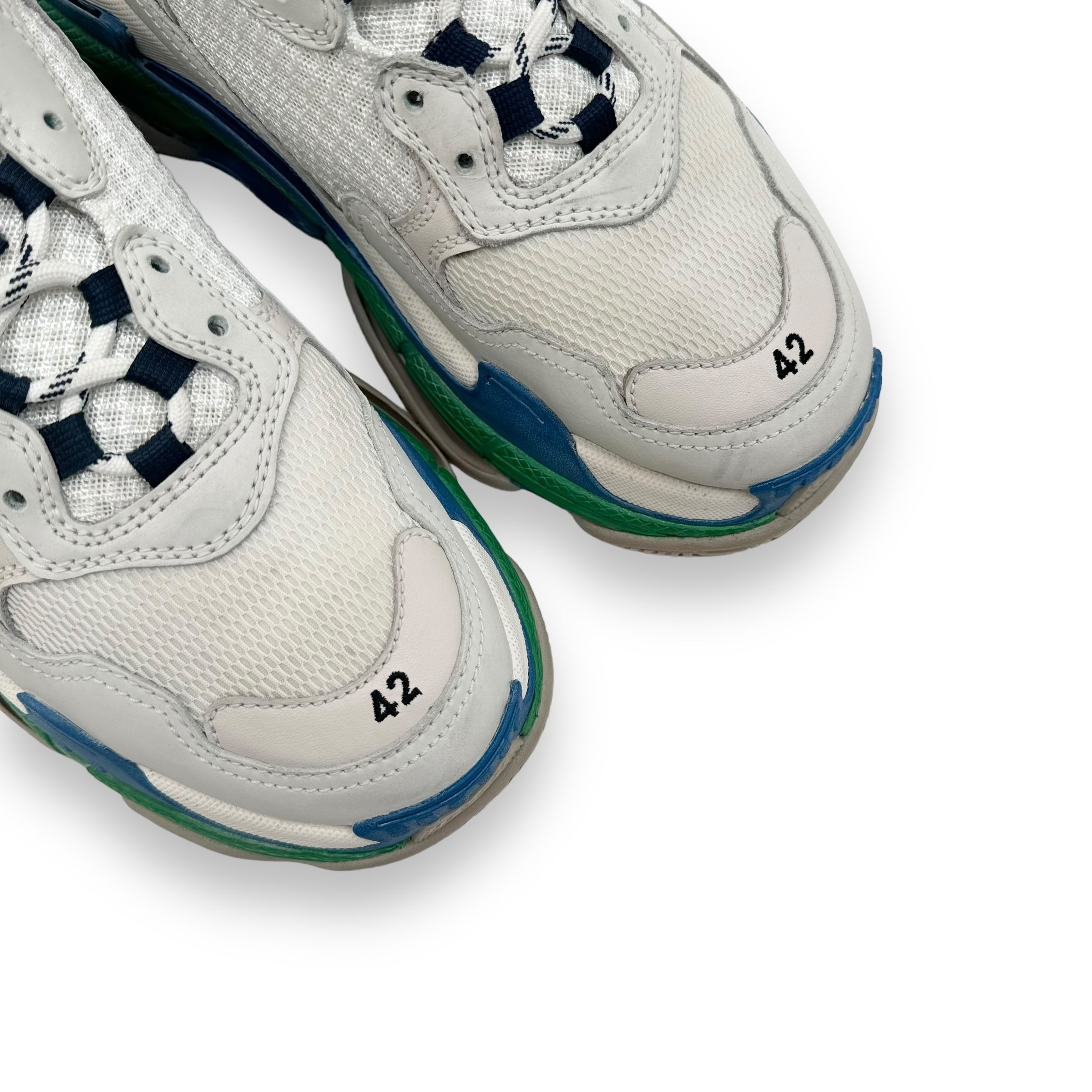 BALENCIAGA TRIPLE S SNEAKER BLUE / GREEN / BEIGE UK8