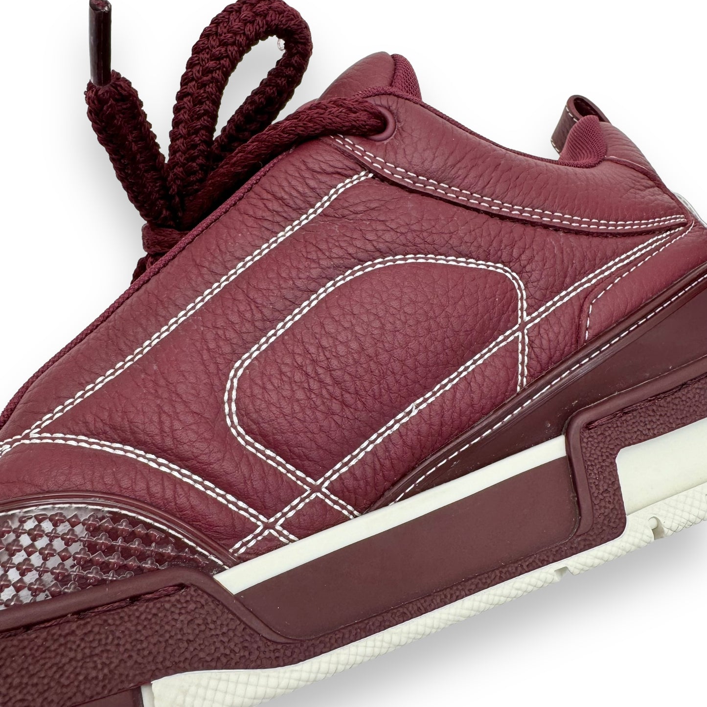 LOUIS VUITTON LV SKATE SNEAKER BORDEAUX RED UK7