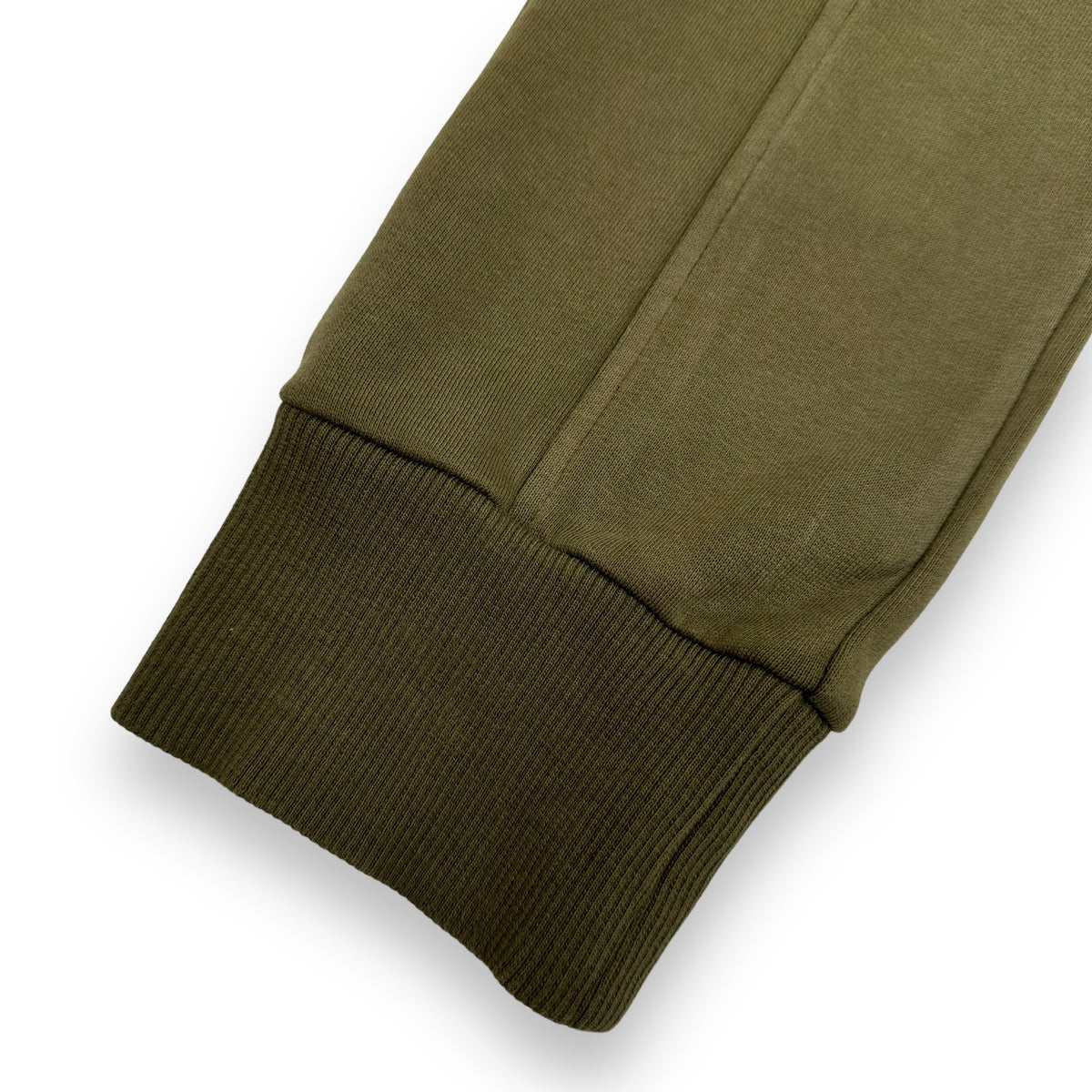 BALMAIN LOGO PATCH RIBBED LOUNGE PANTS KHAKI M