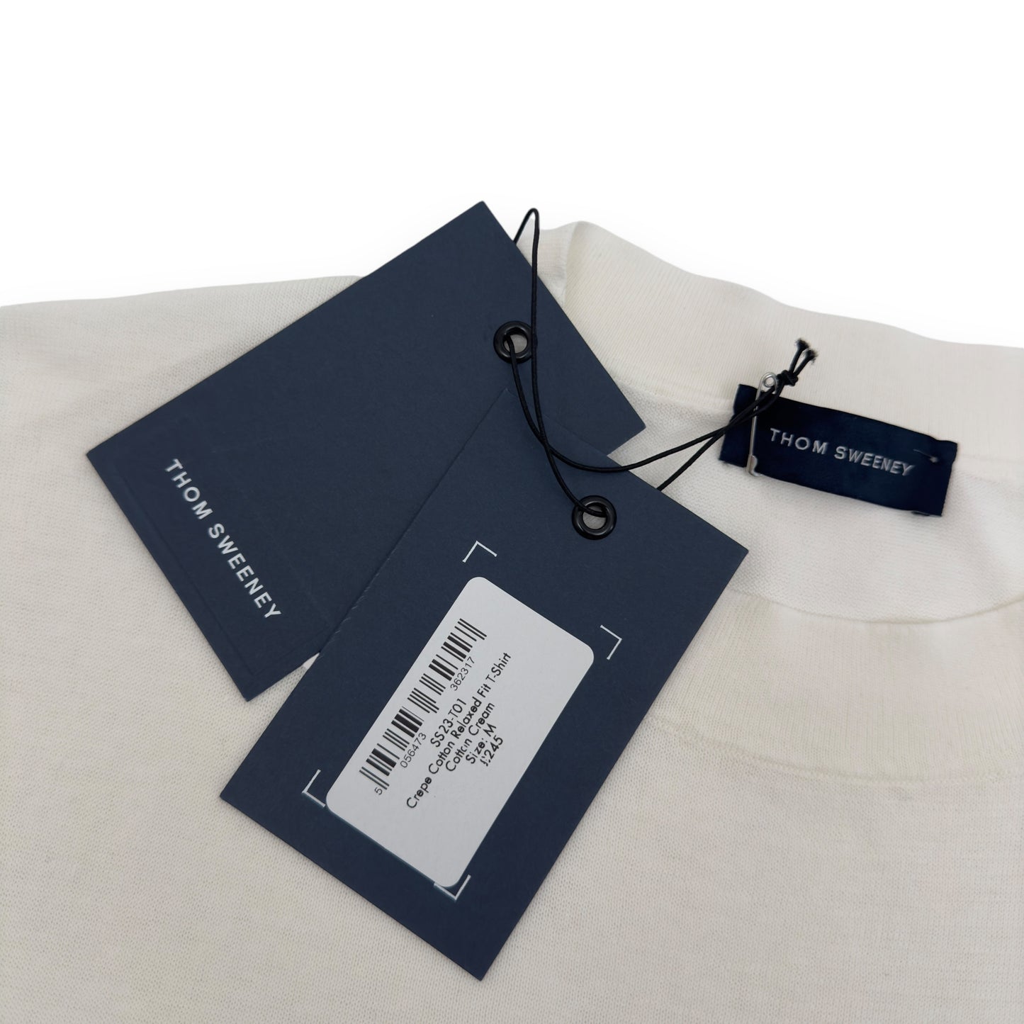 THOM SWEENEY SS23 COTTON T-SHIRT CREAM M