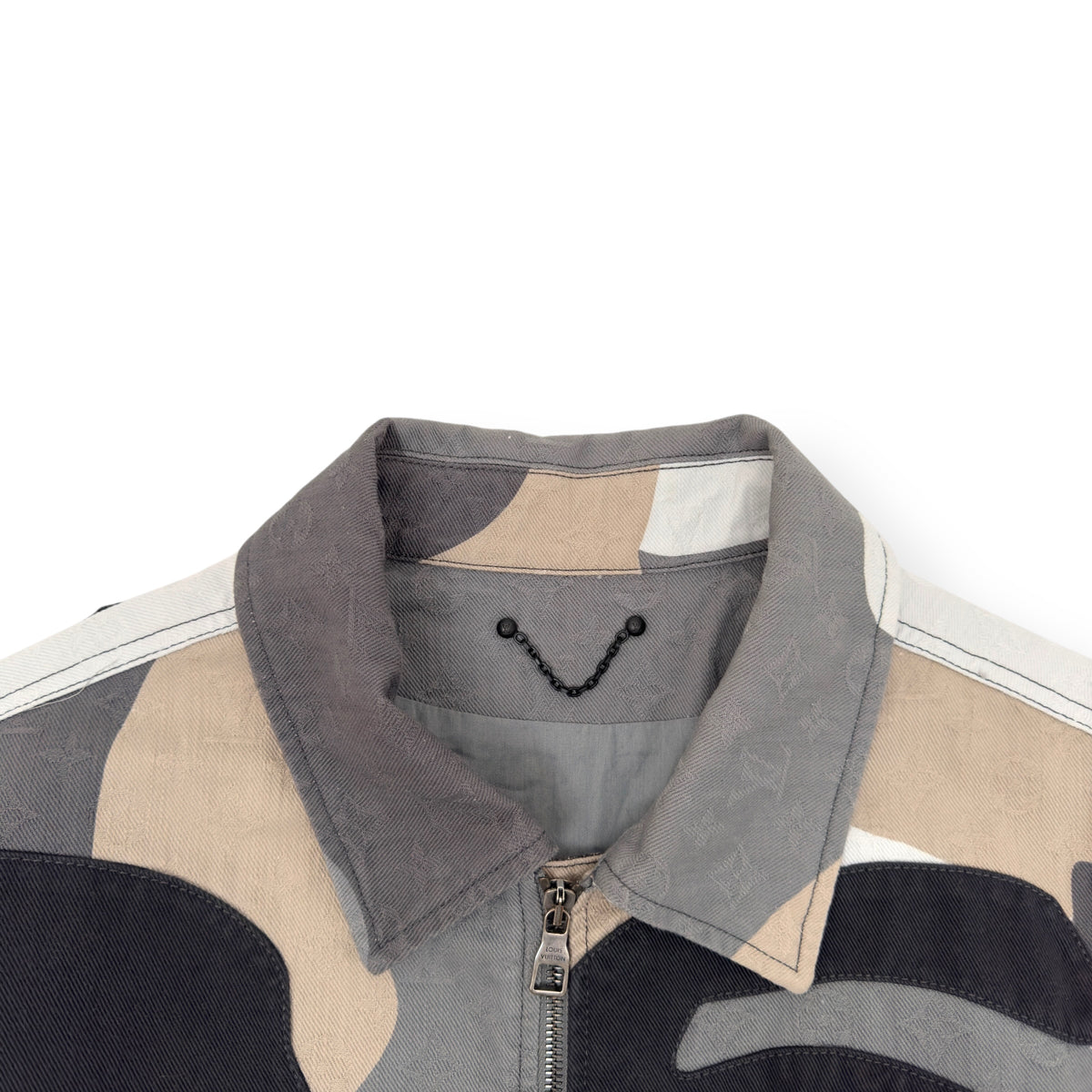 LOUIS VUITTON X KID SUPER FW23 PATCHWORKED PORTRAIT DENIM JACKET FR54 / XL