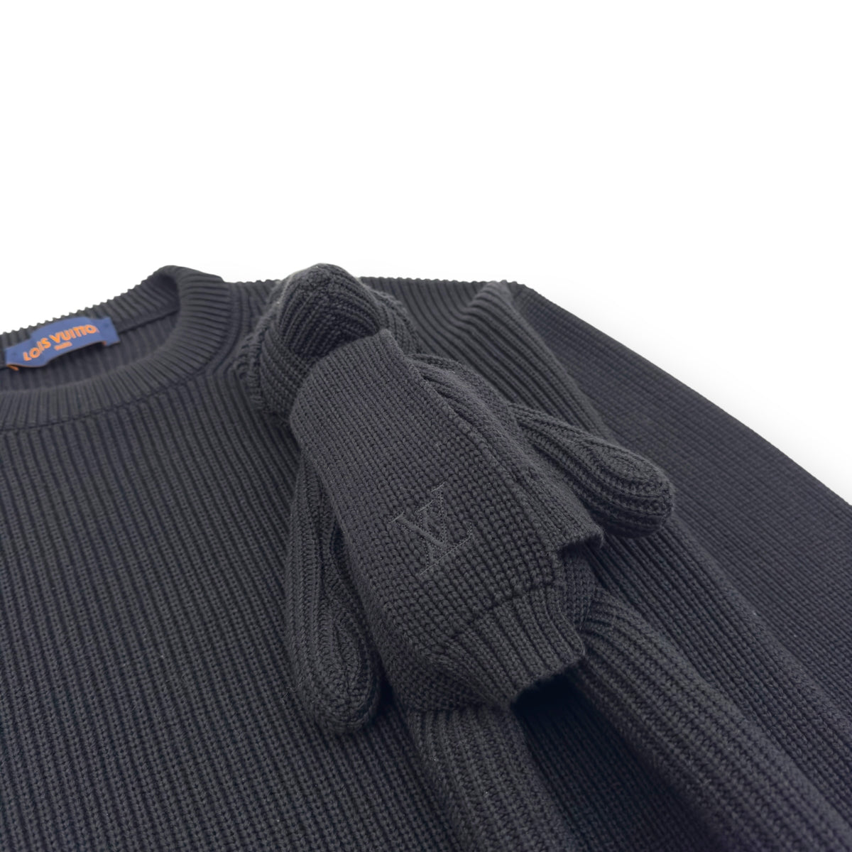 LOUIS VUITTON X VIRGIL ABLOH TEDDY BEAR SWEATER BLACK L