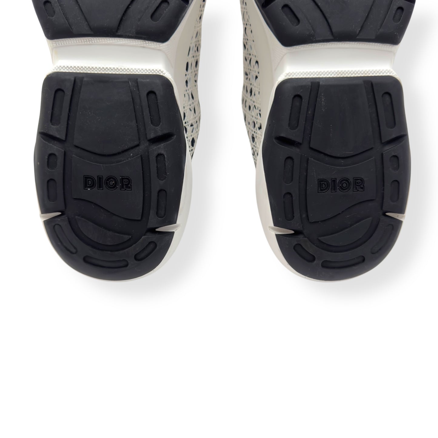 DIOR B24 OBLIQUE CANNAGE MOTIF SNEAKER WHITE / BLACK 43 / UK9