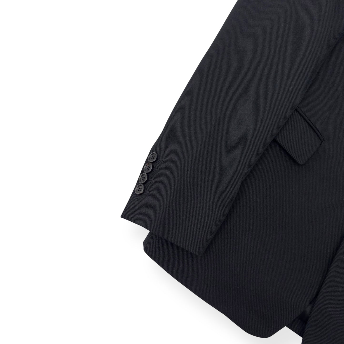 DIOR HOMME SS18 LOGO EMBROIDERED BLAZER BLACK 48 / M