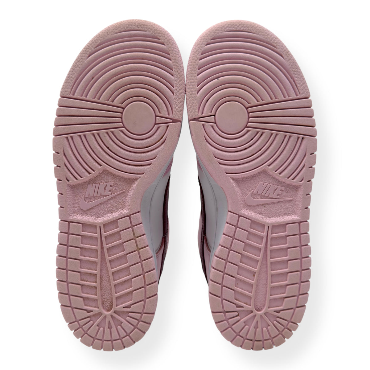 NIKE WOMENS DUNK LOW TOP SNEAKER PINK / RED UK5