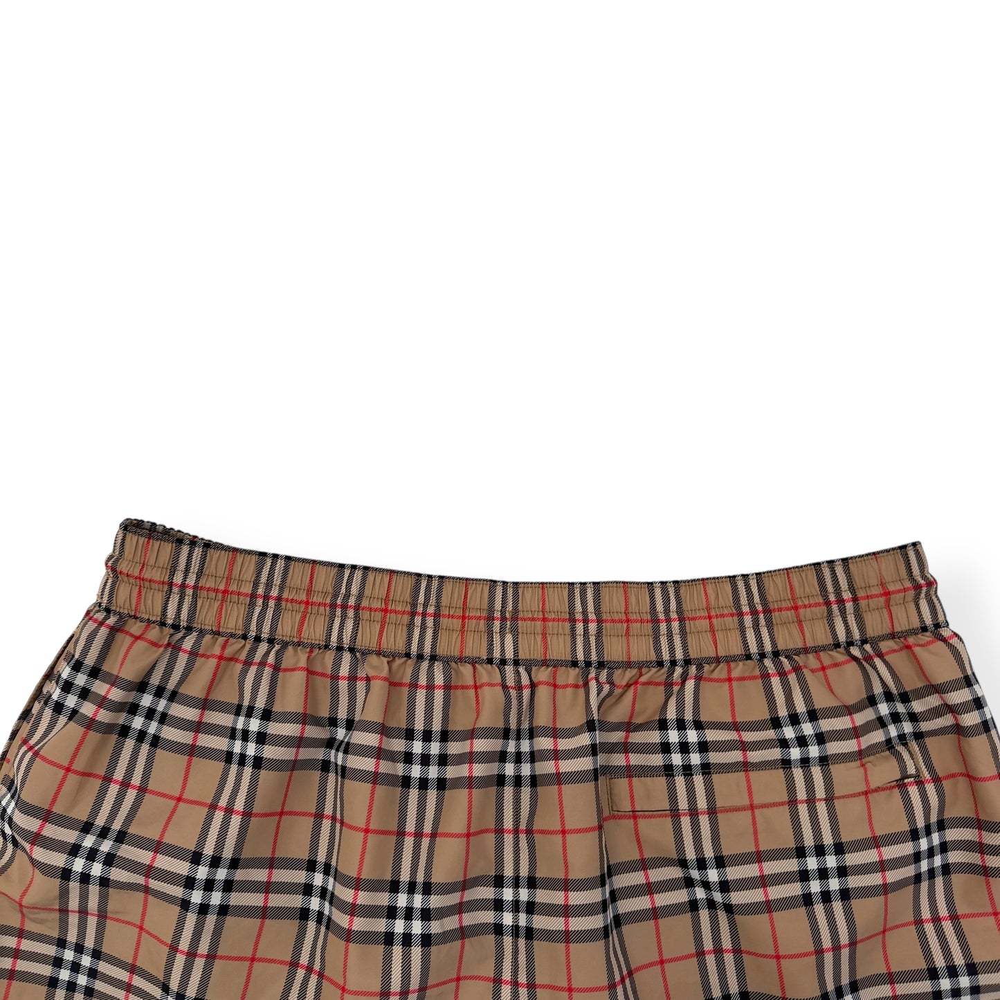 BURBERRY CHECK CHECK SWIM SHORTS BEIGE L