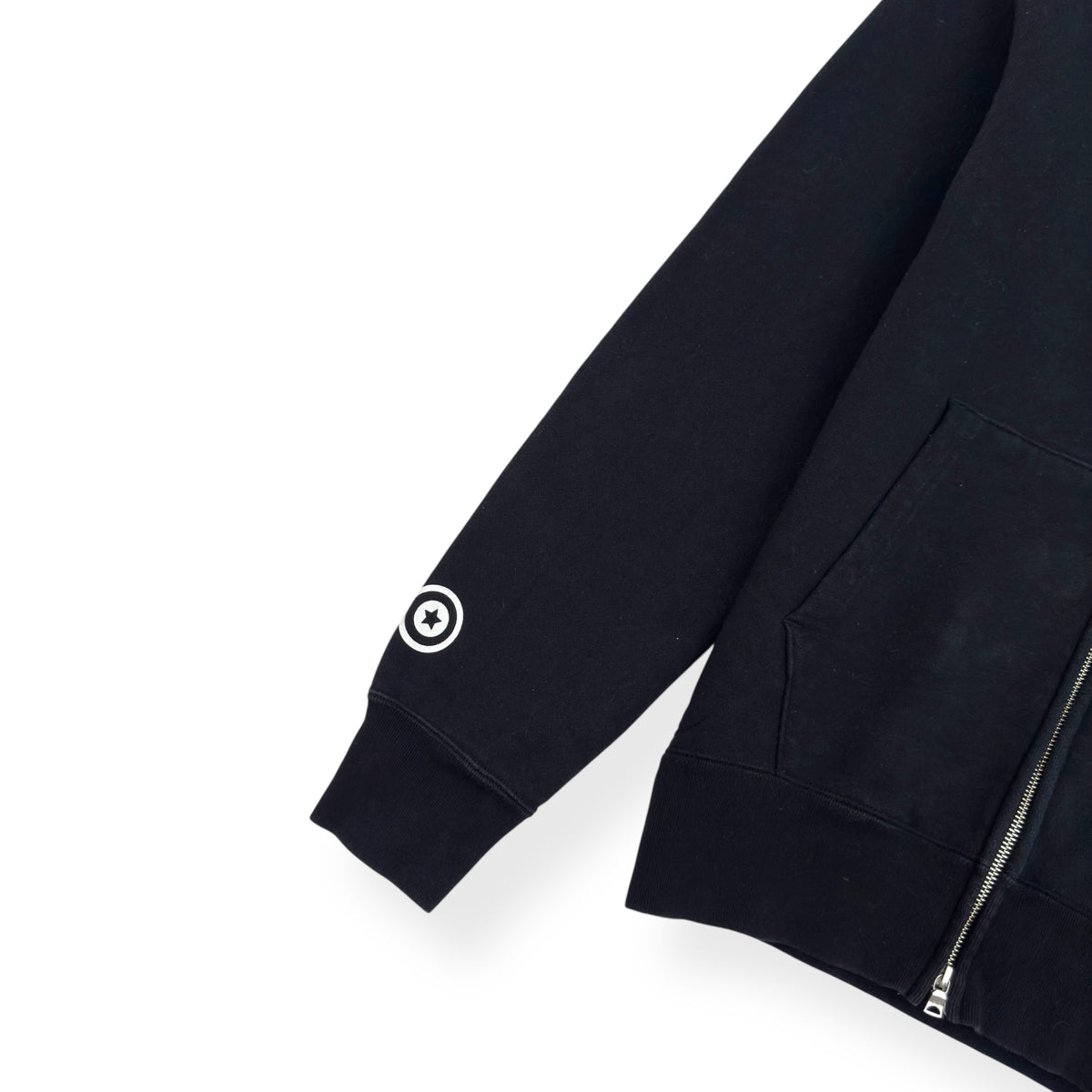 A BATHING APE SHARK FULL ZIP HOODIE BLACK / GREEN L