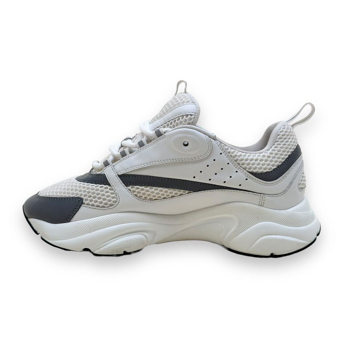 DIOR B22 SNEAKER WHITE / SILVER UK9