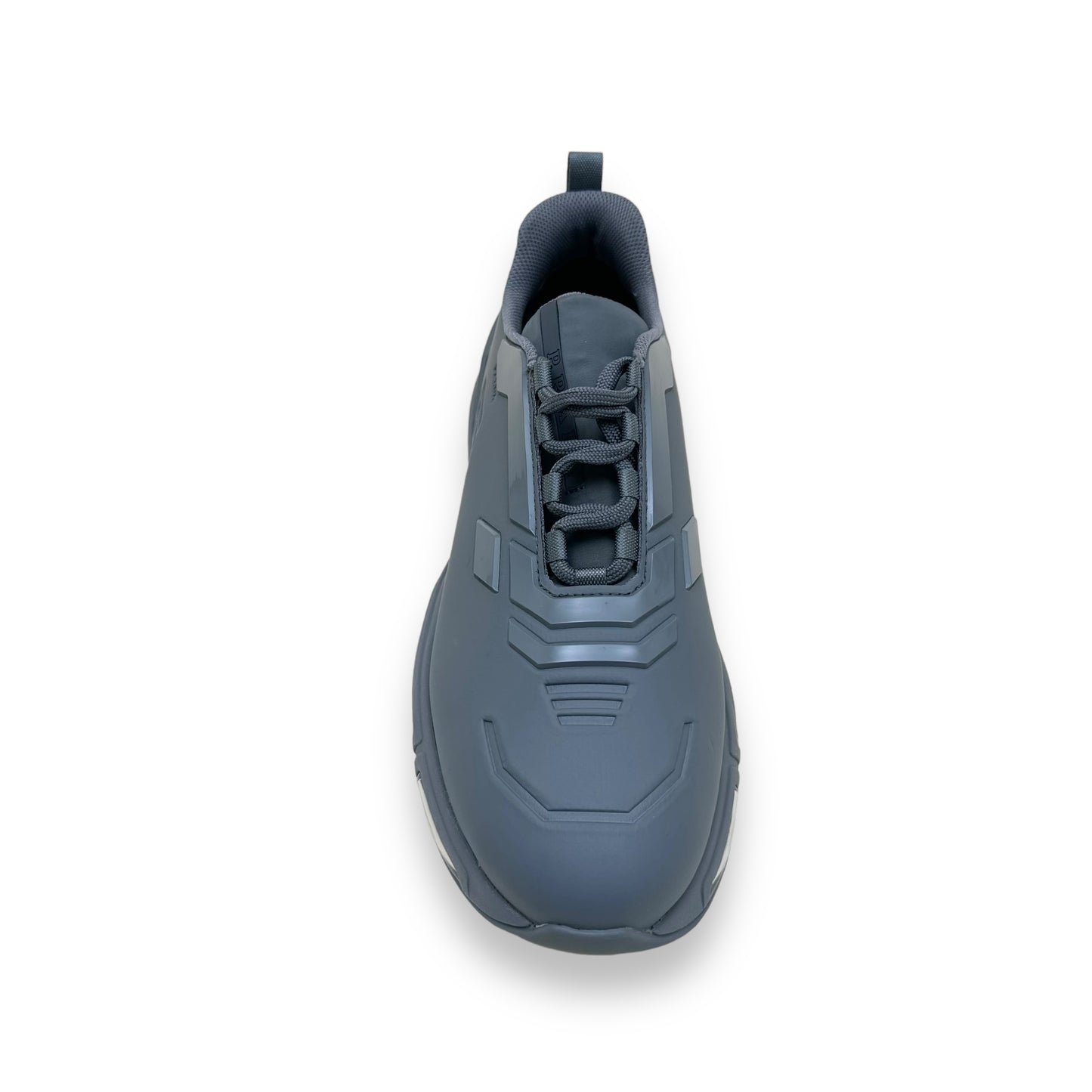 PRADA COLLISION 19LR TECHNICAL FABRIC LOW TOP SNEAKER GREY UK9