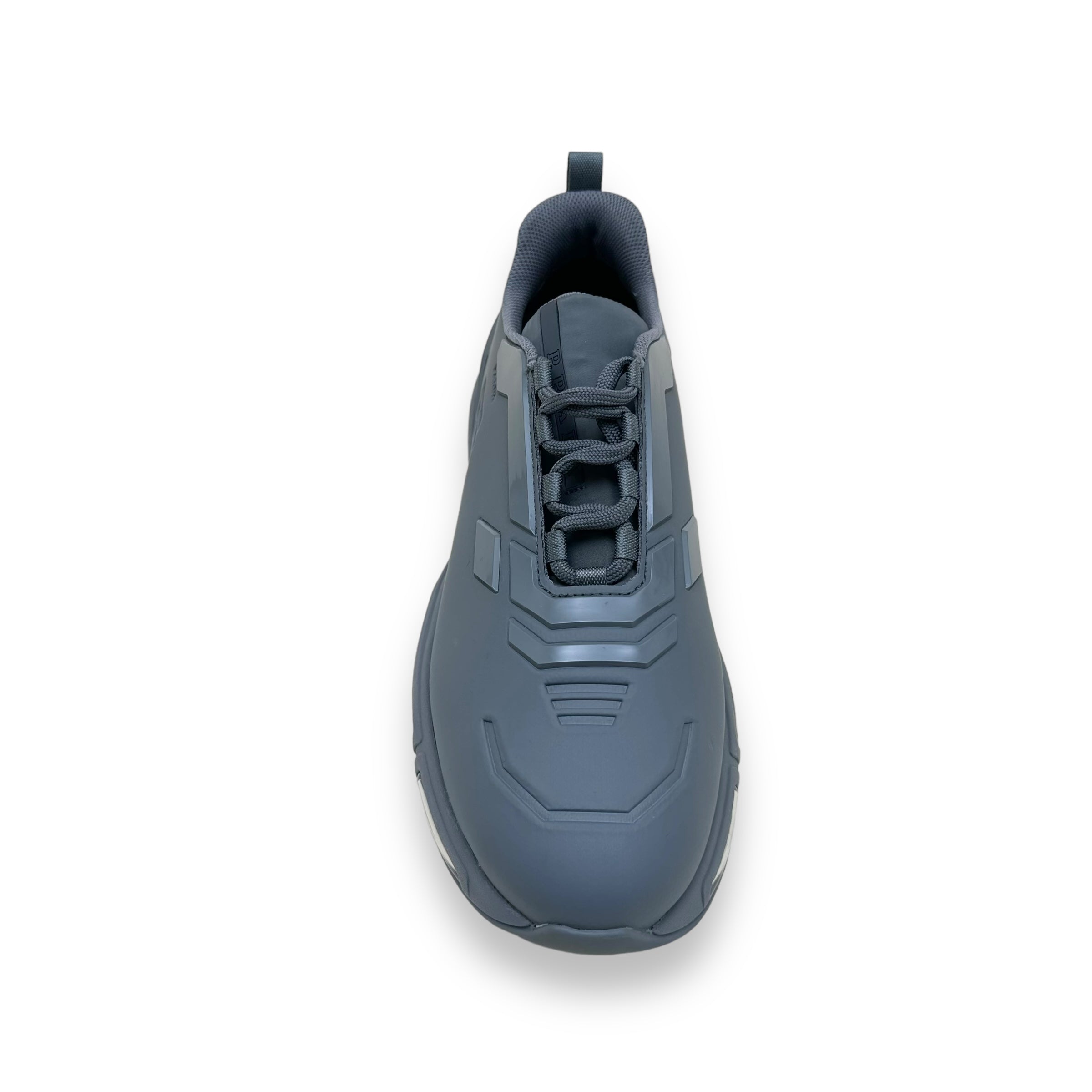 PRADA COLLISION 19LR TECHNICAL FABRIC LOW TOP SNEAKER GREY UK9
