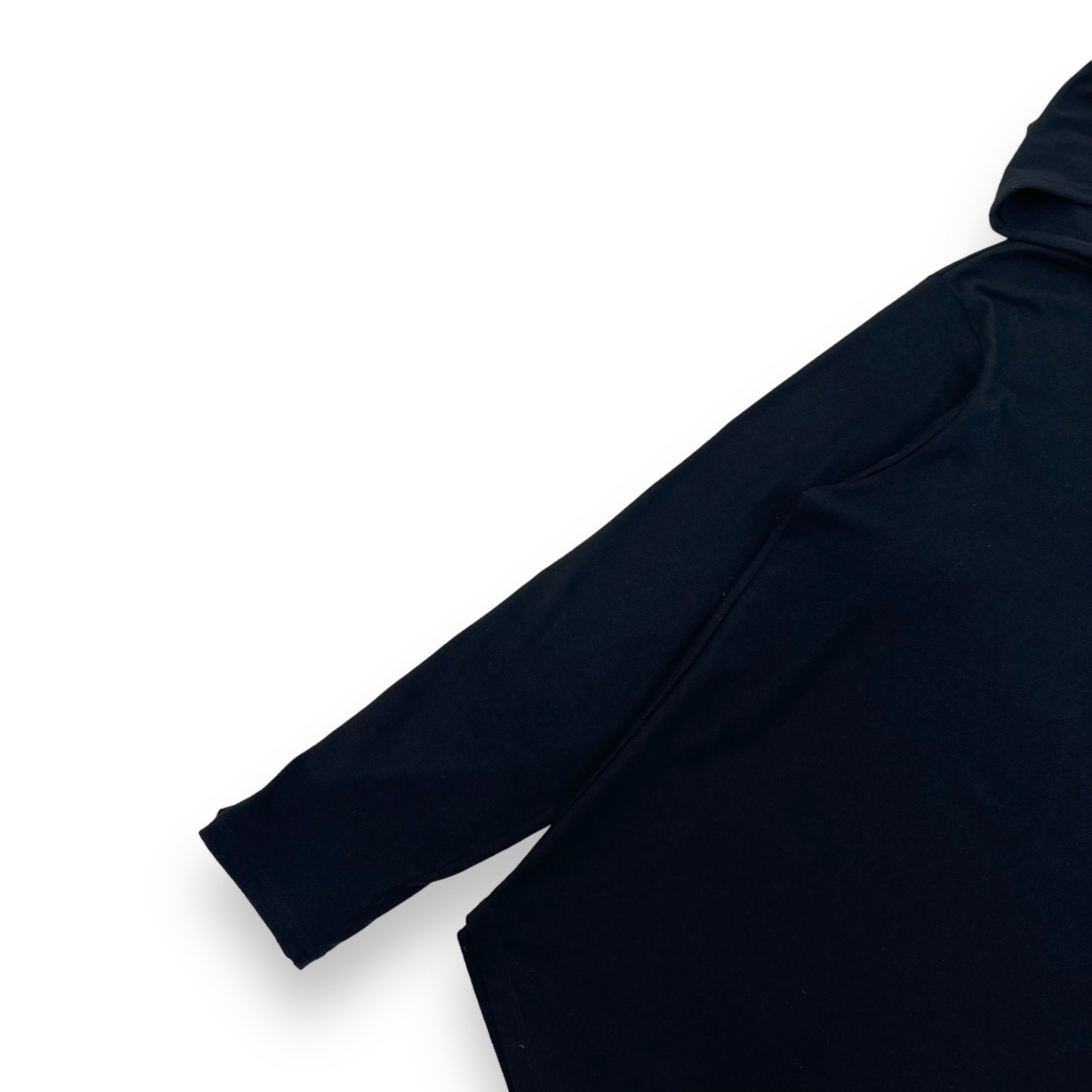 YOHJI YAMAMOTO OVERSIZED POUR HOMME HOODED T-SHIRT BLACK M