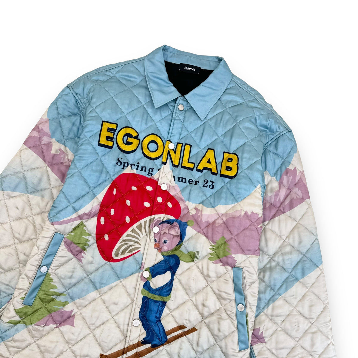 EGONLAB WONDERLAND QUILTED JACKET SHIRT BLUE XL