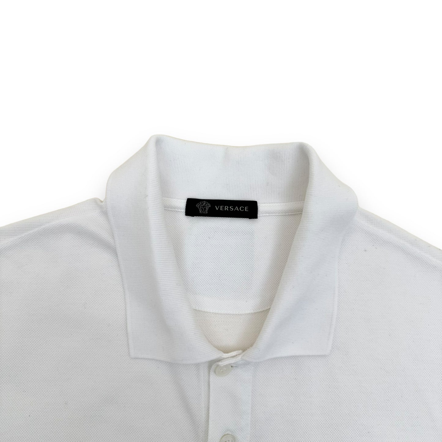 VERSACE POLO SHIRT WHITE XL