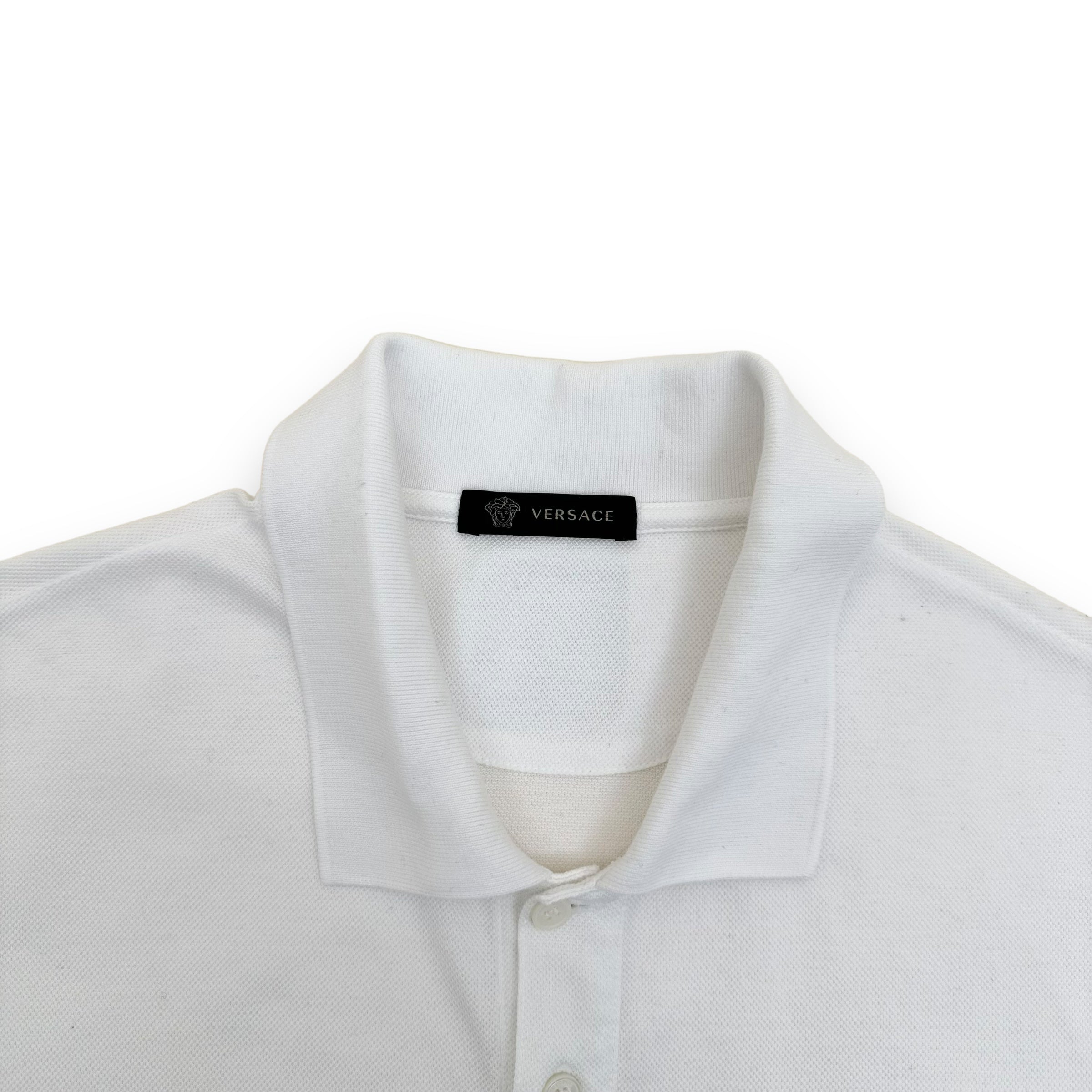 VERSACE POLO SHIRT WHITE XL