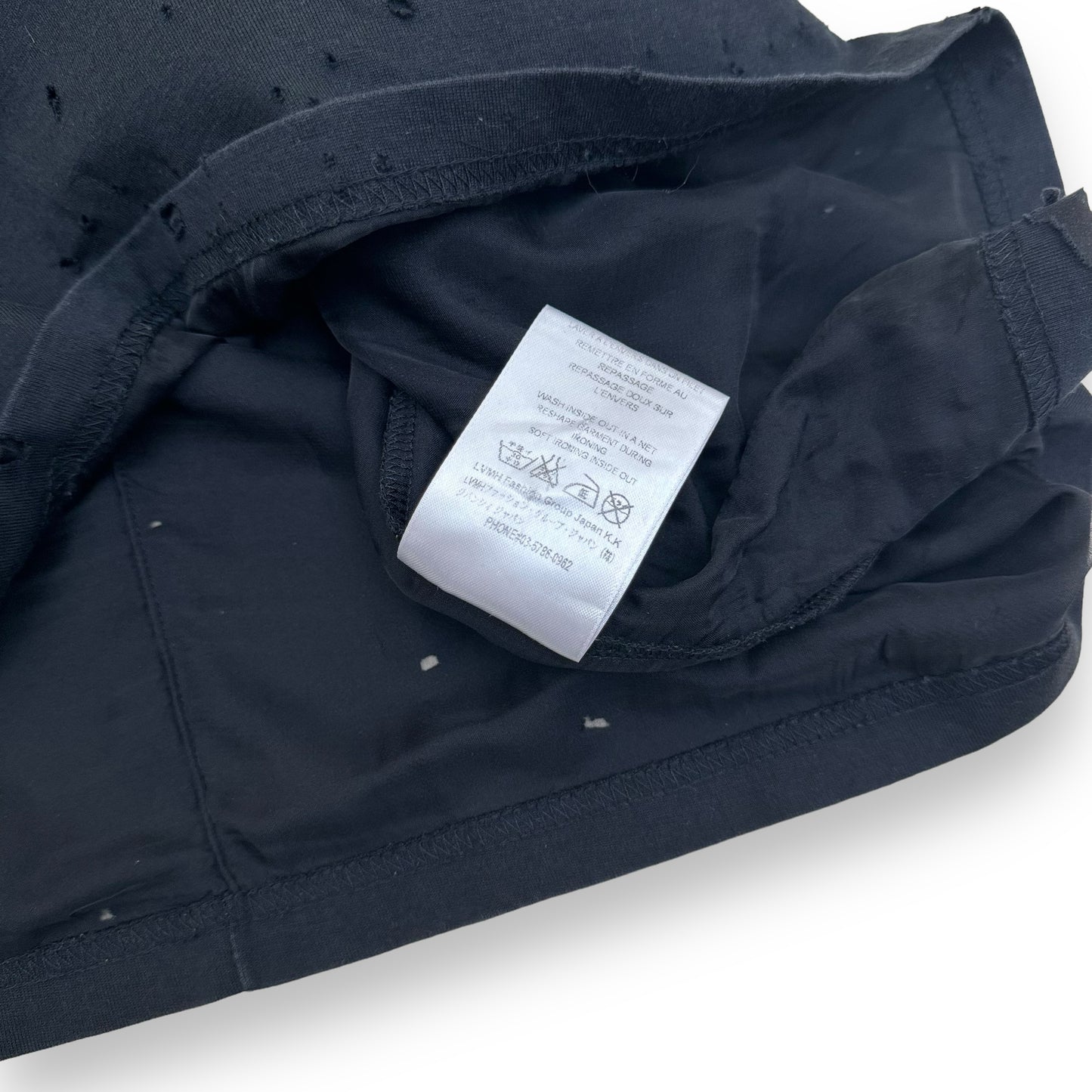 GIVENCHY DISTRESSED T-SHIRT BLACK L