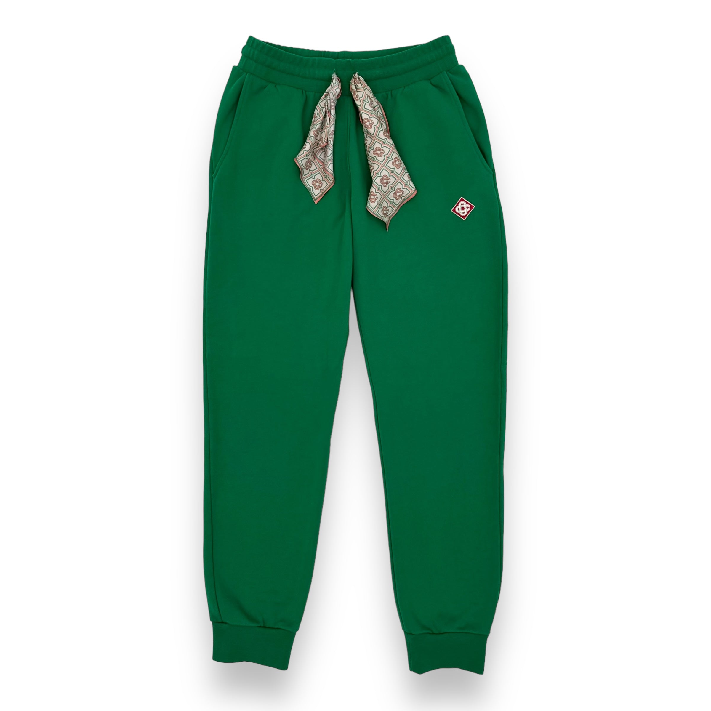 CASABLANCA SCARF SWEATPANTS GREEN M